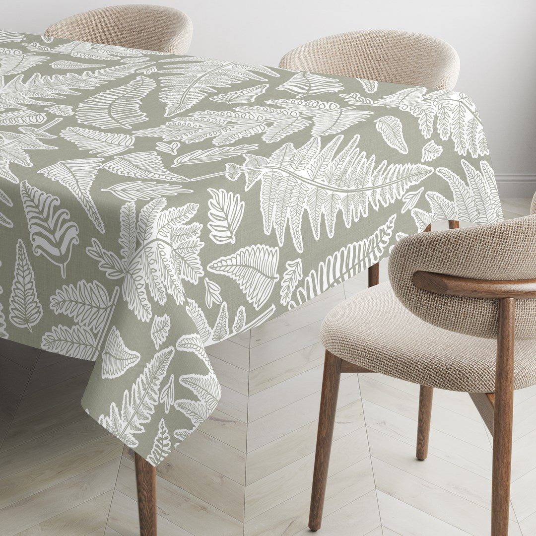 MANTEL ESTAMPADO ANTIMANCHAS BOSCO GREEN