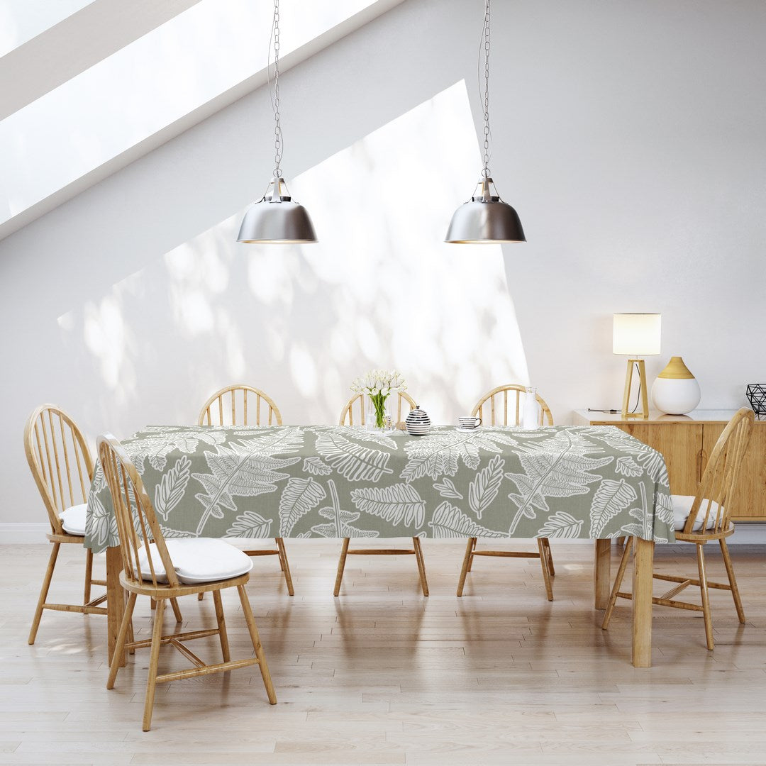 MANTEL ESTAMPADO ANTIMANCHAS BOSCO GREEN