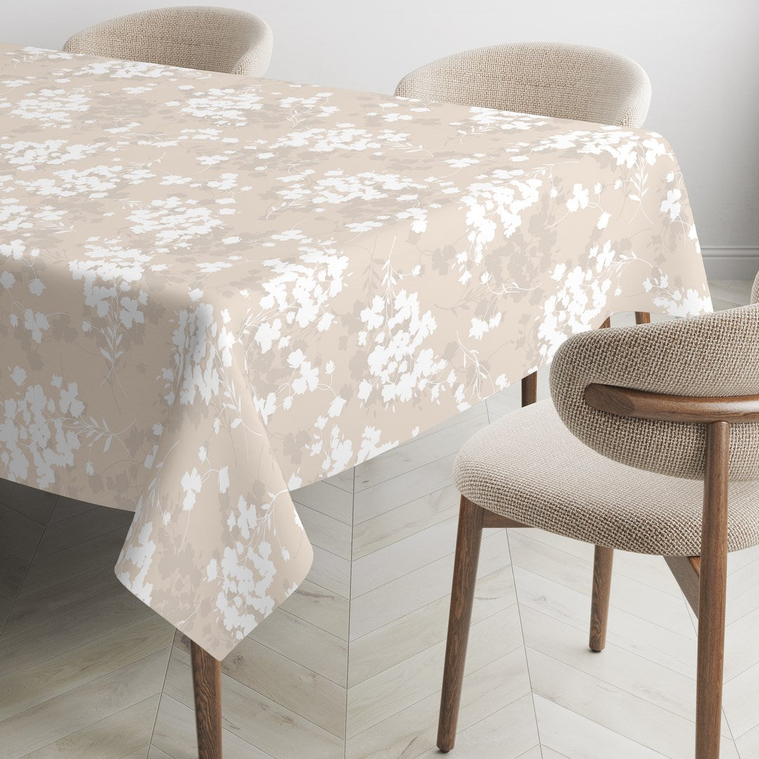 MANTEL ESTAMPADO ANTIMANCHAS LIGHT LEAVES