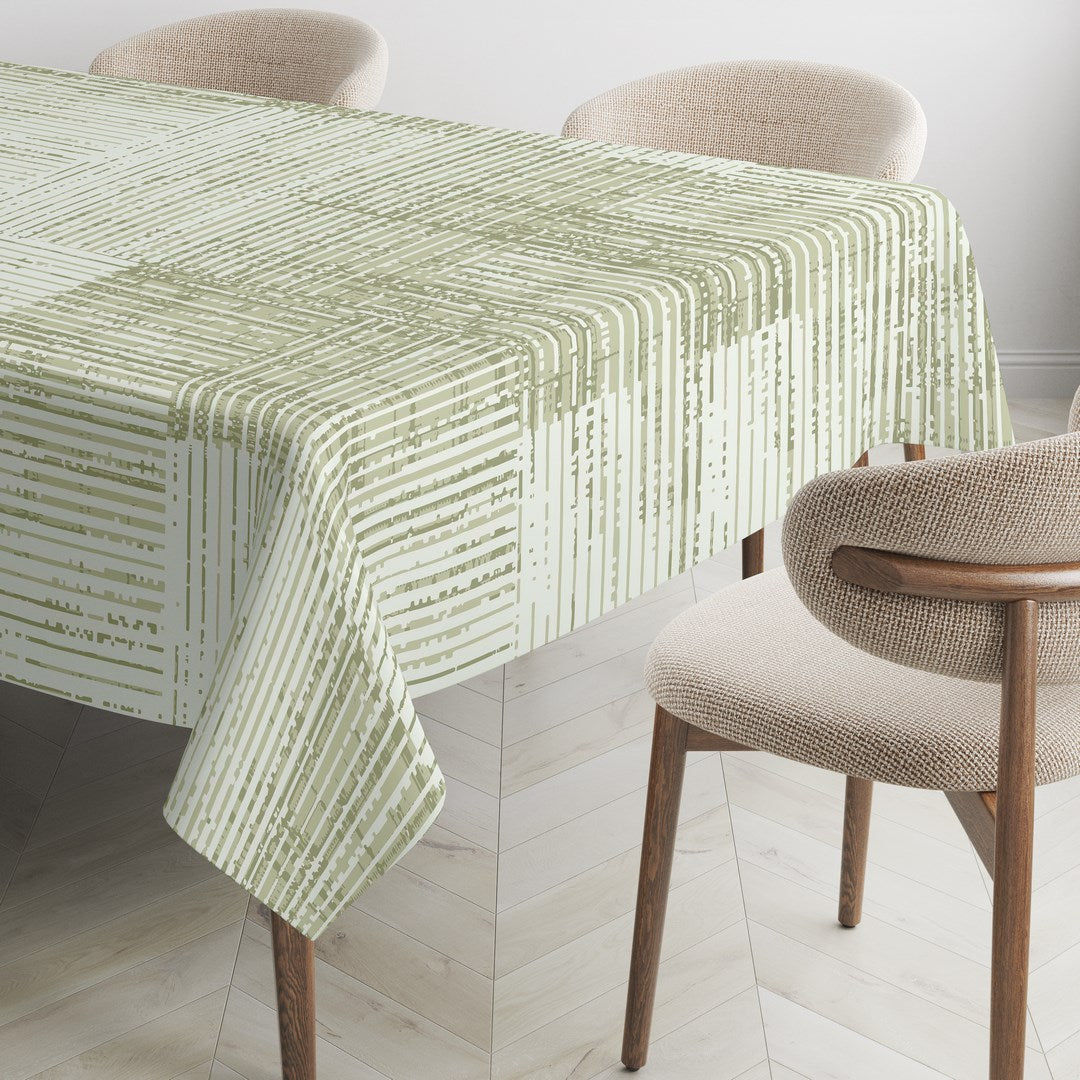 MANTEL ESTAMPADO ANTIMANCHAS TEXTURE GREEN