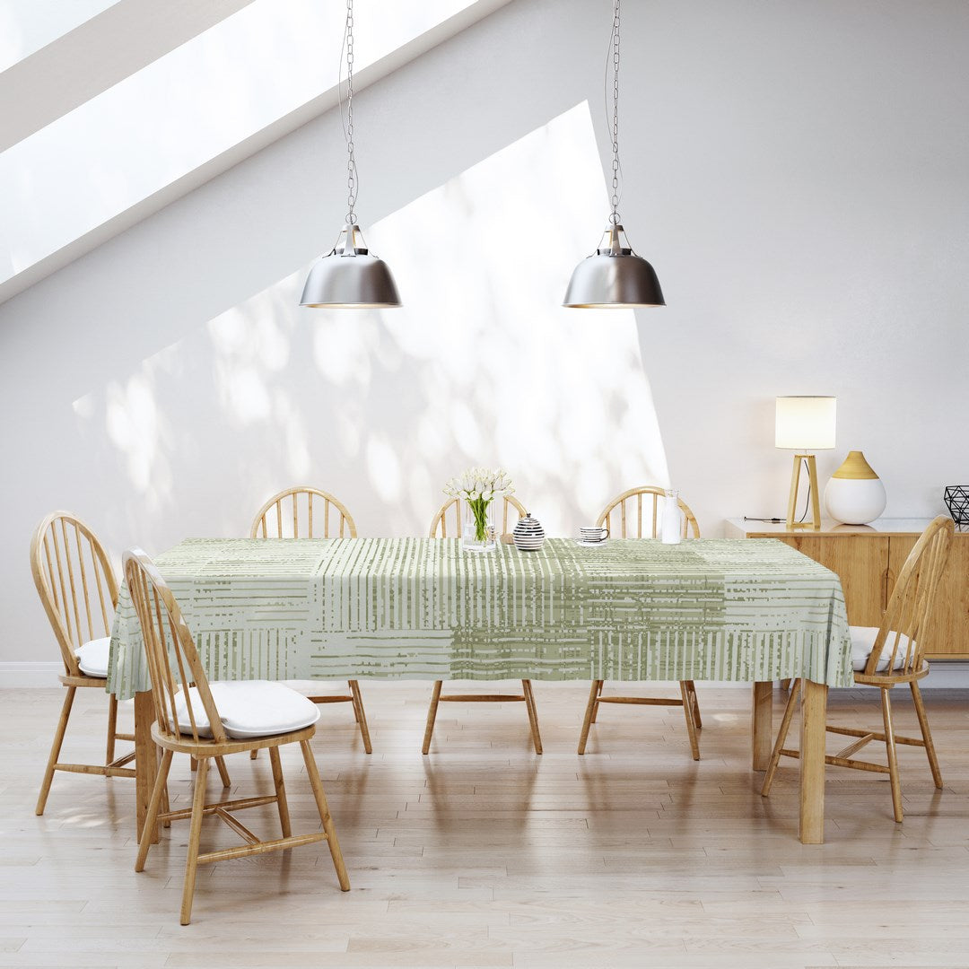 MANTEL ESTAMPADO ANTIMANCHAS TEXTURE GREEN