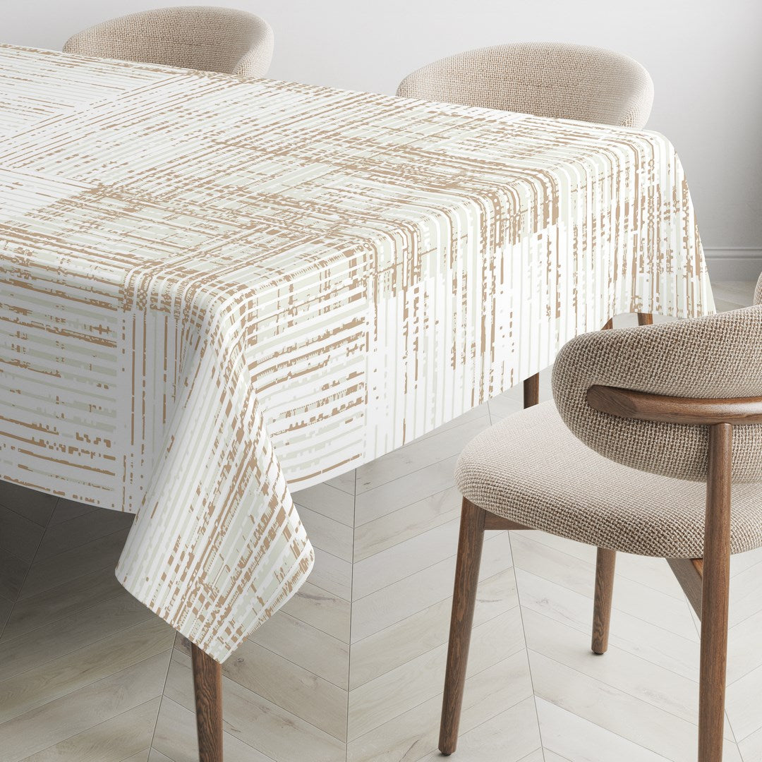 MANTEL ESTAMPADO ANTIMANCHAS TEXTURE SAND