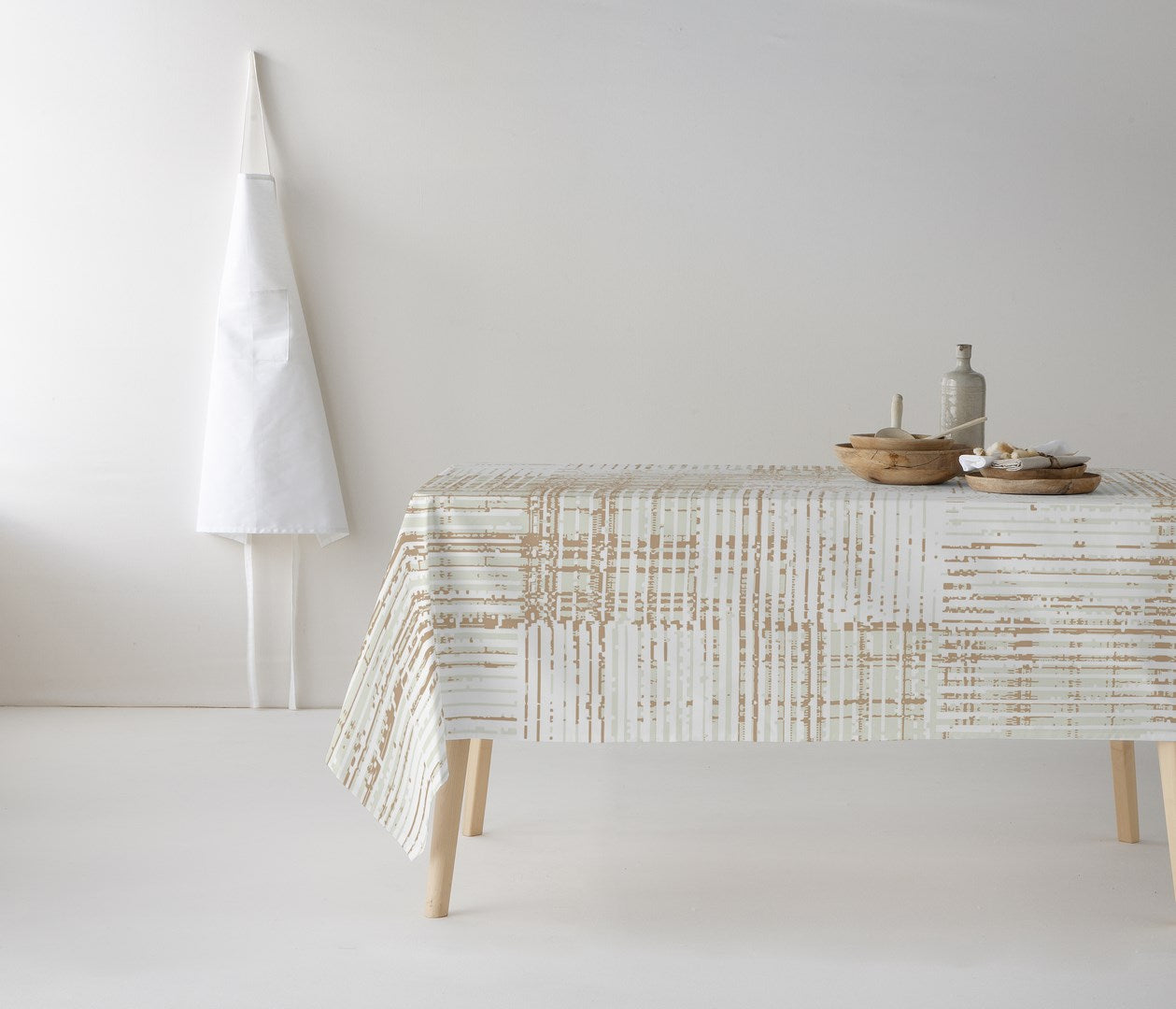 MANTEL ESTAMPADO ANTIMANCHAS TEXTURE SAND