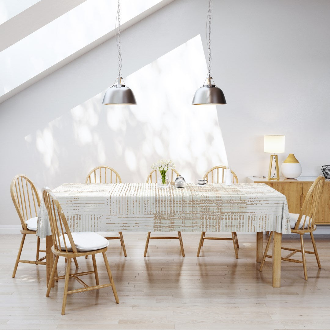 MANTEL ESTAMPADO ANTIMANCHAS TEXTURE SAND