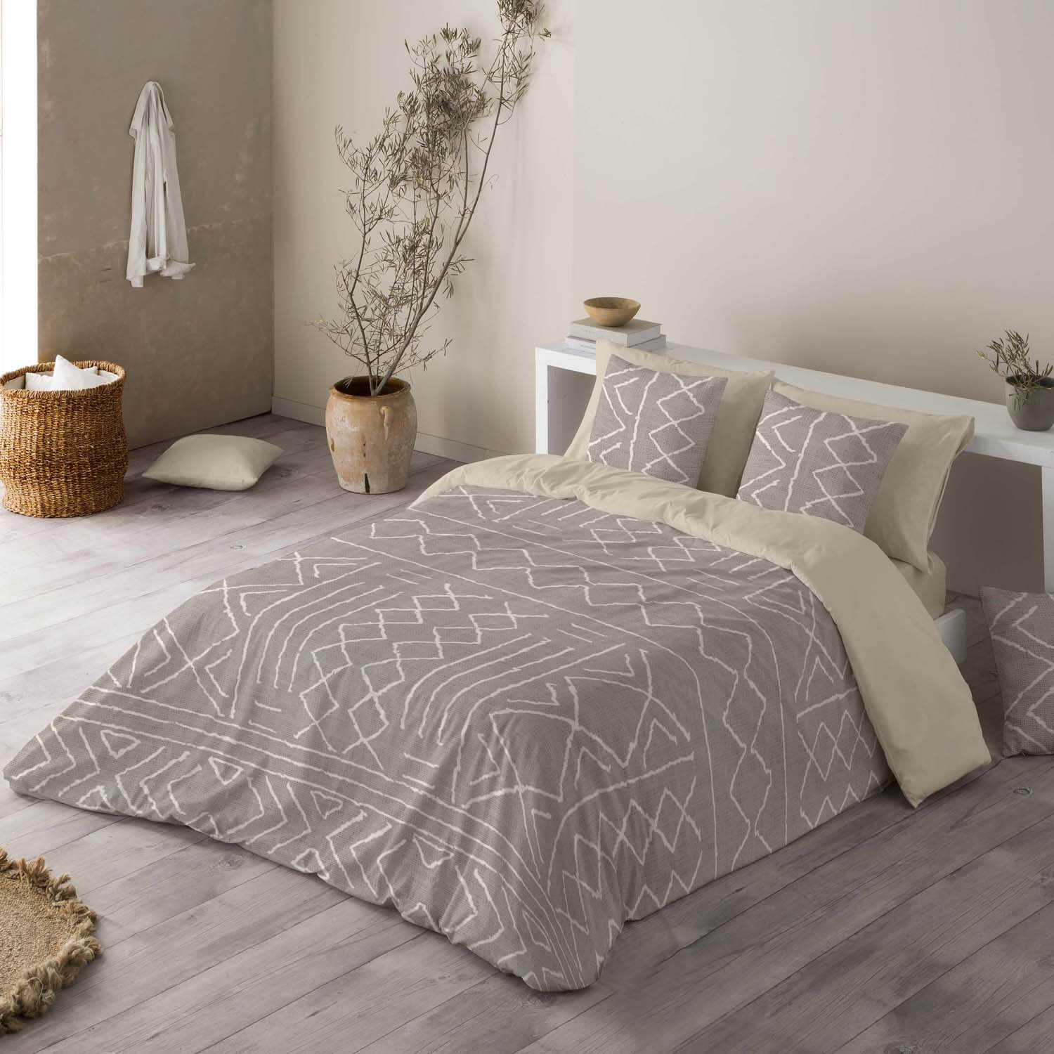 FUNDA NÓRDICA ESTAMPADA NAUEK LINEN 100% ALGODÓN