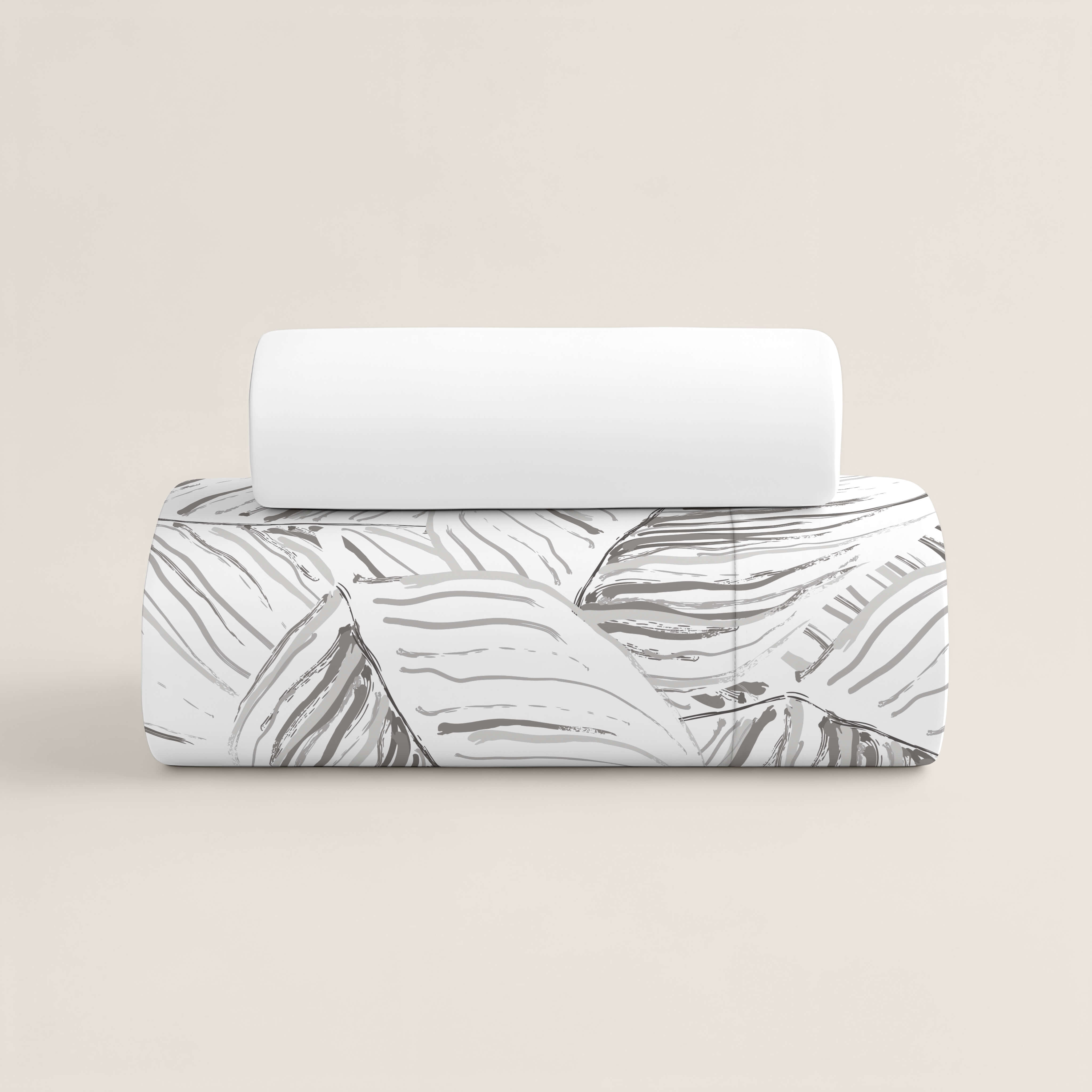 FUNDA NÓRDICA ESTAMPADA ACANTO STONE 100% ALGODÓN