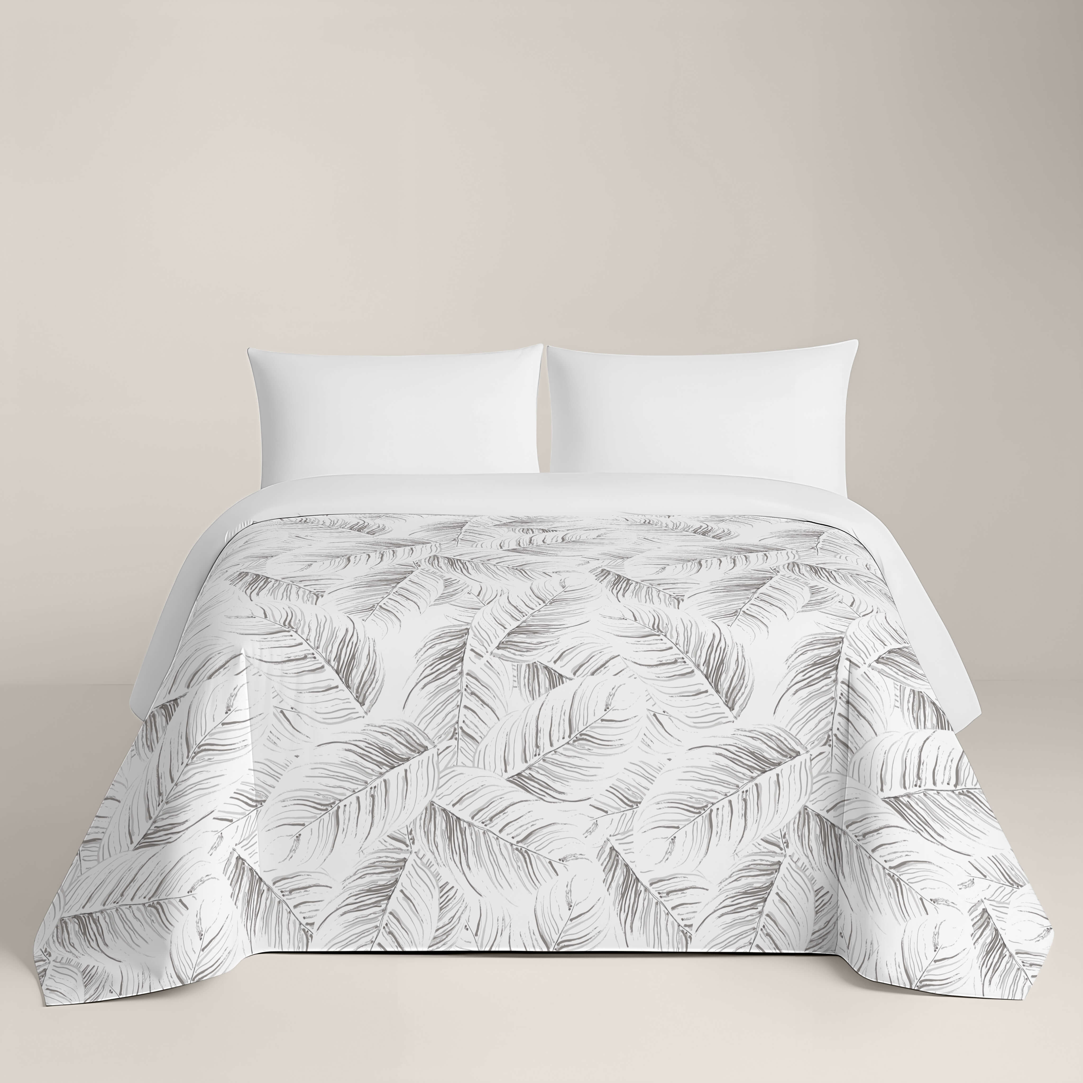 FUNDA NÓRDICA ESTAMPADA ACANTO STONE 100% ALGODÓN