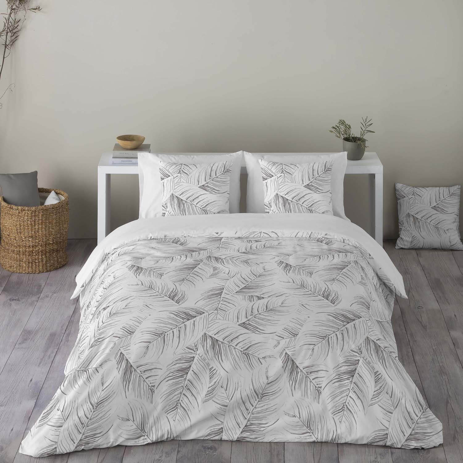 FUNDA NÓRDICA ESTAMPADA ACANTO STONE 100% ALGODÓN