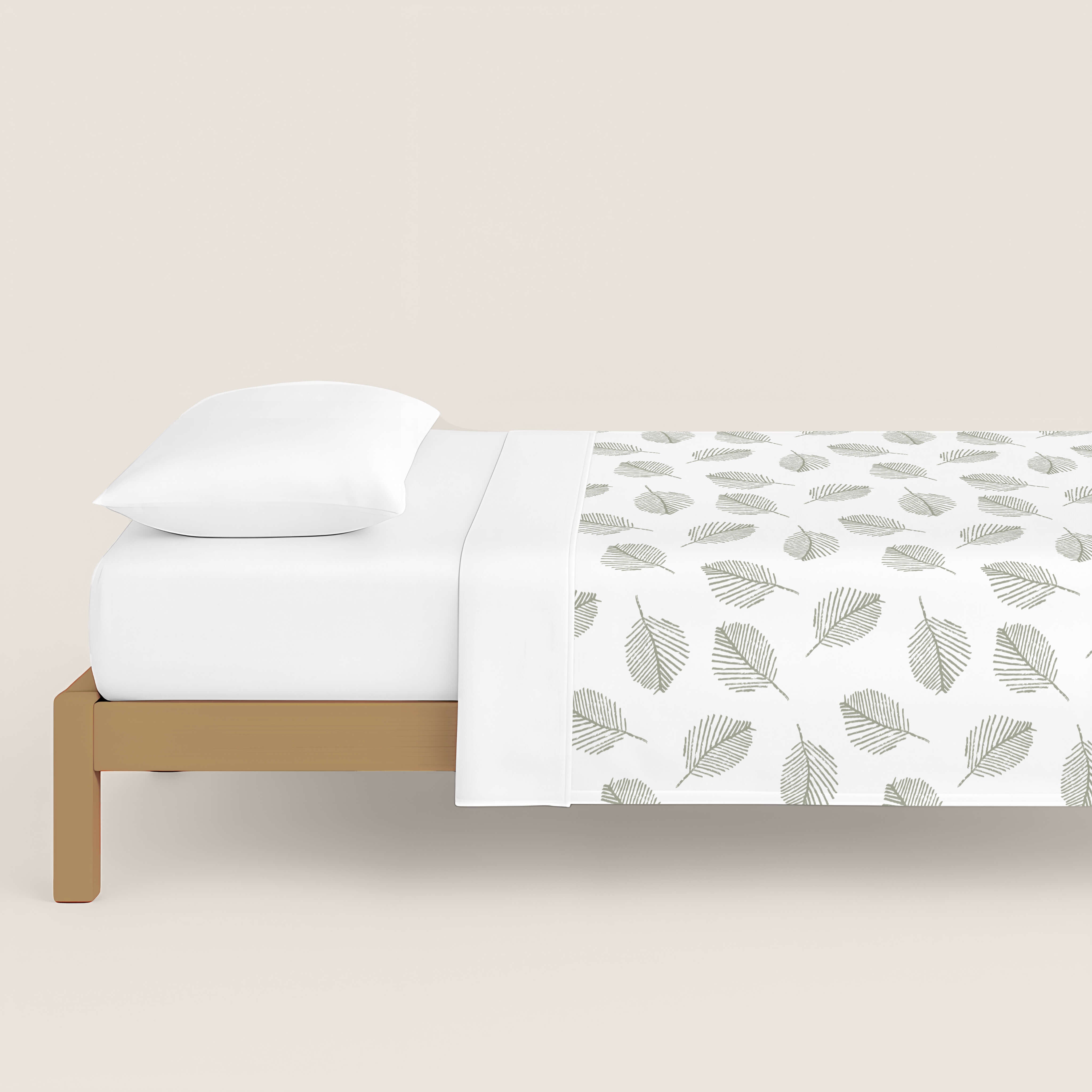 FUNDA NÓRDICA ESTAMPADA JAHO SAGE 100% ALGODÓN