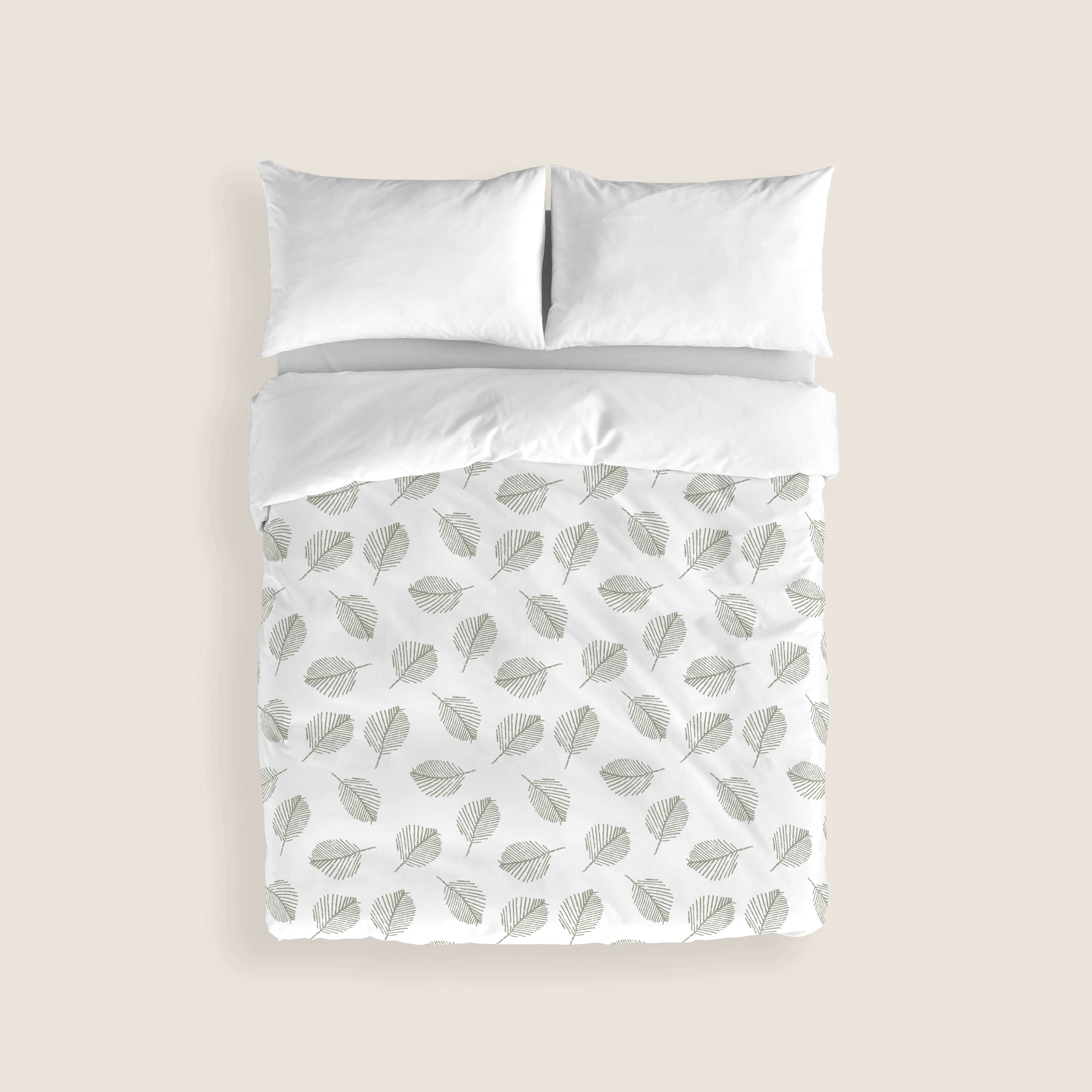 FUNDA NÓRDICA ESTAMPADA JAHO SAGE 100% ALGODÓN