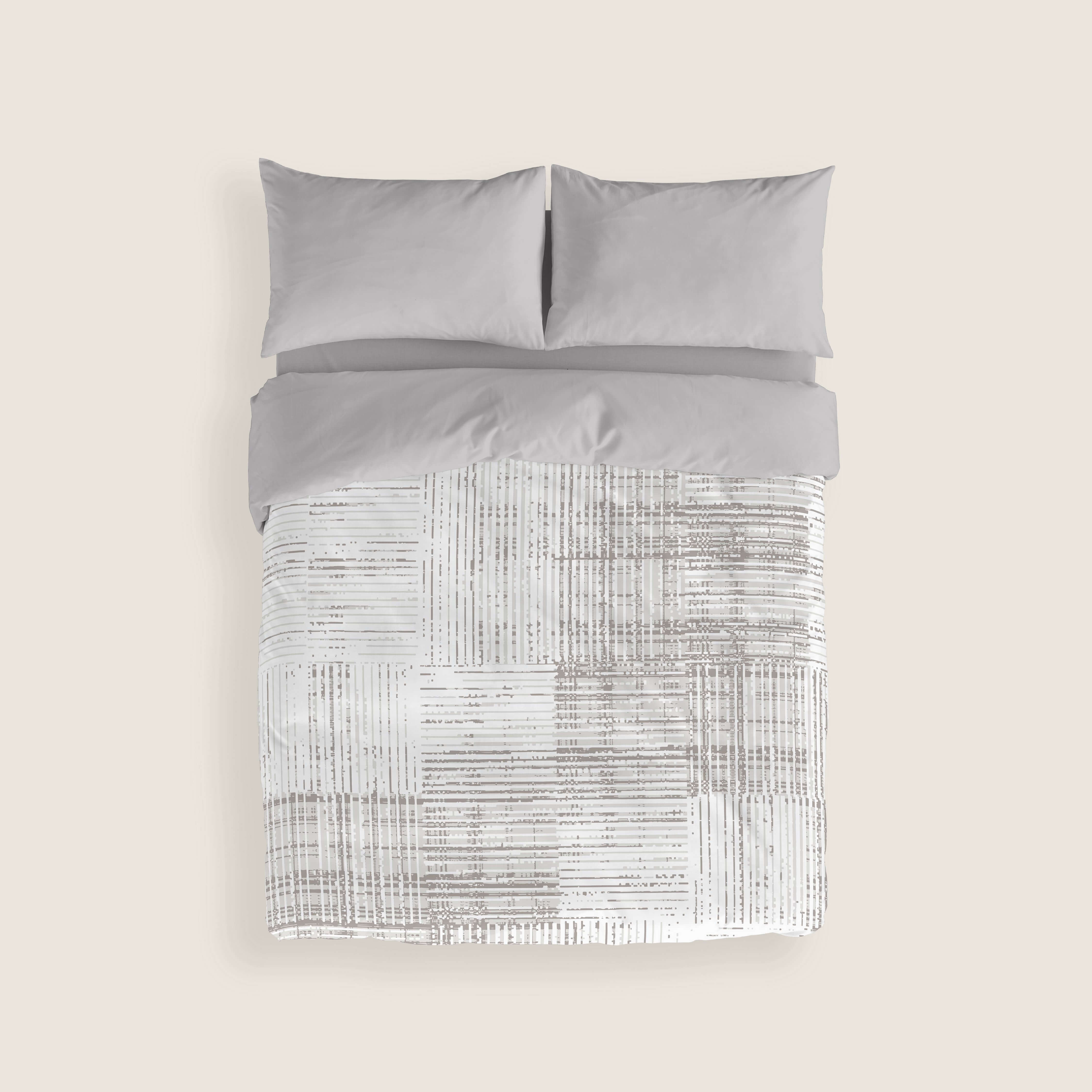 FUNDA NÓRDICA ESTAMPADA TEXTURE 100% ALGODÓN