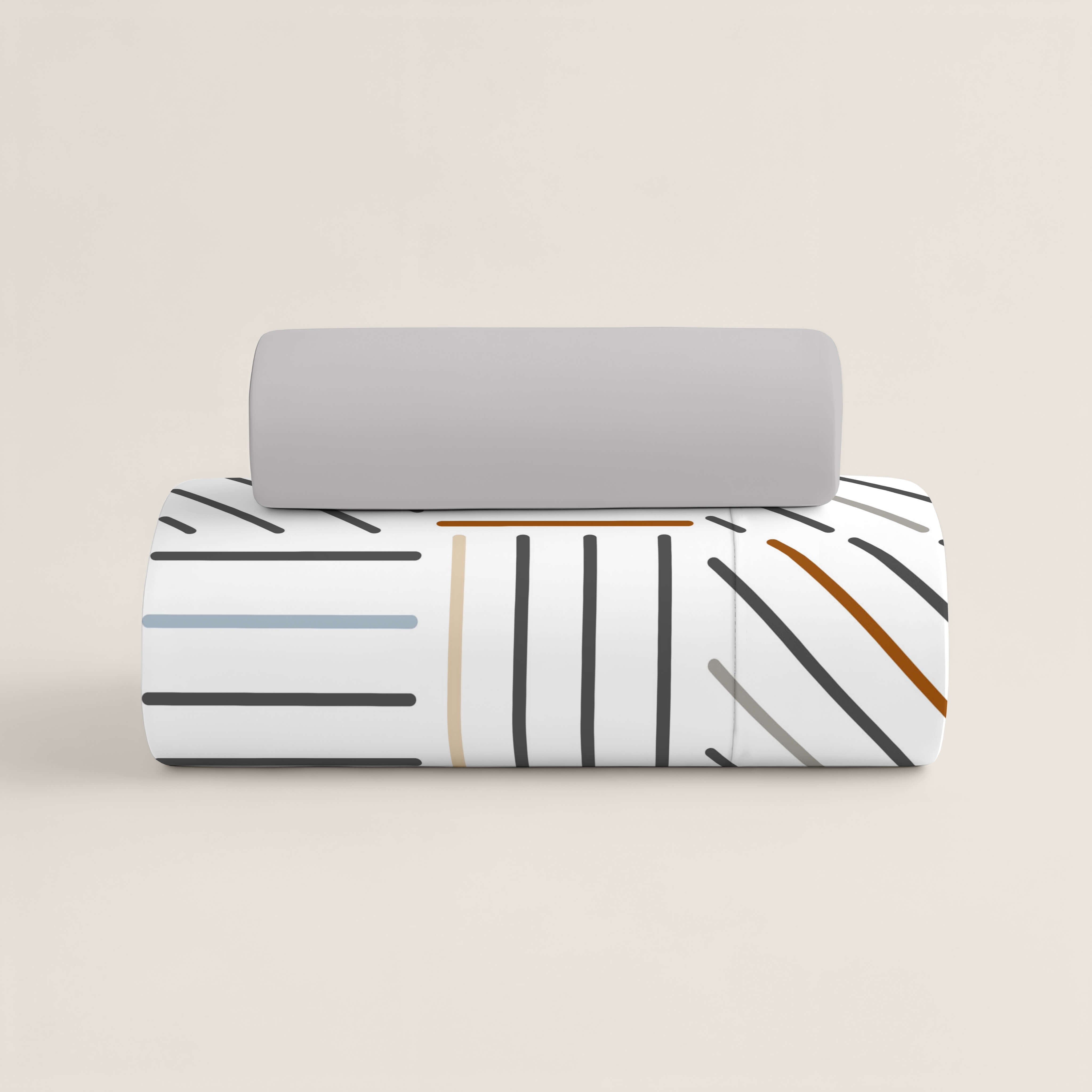 FUNDA NÓRDICA ESTAMPADA TRAMES 100% ALGODÓN