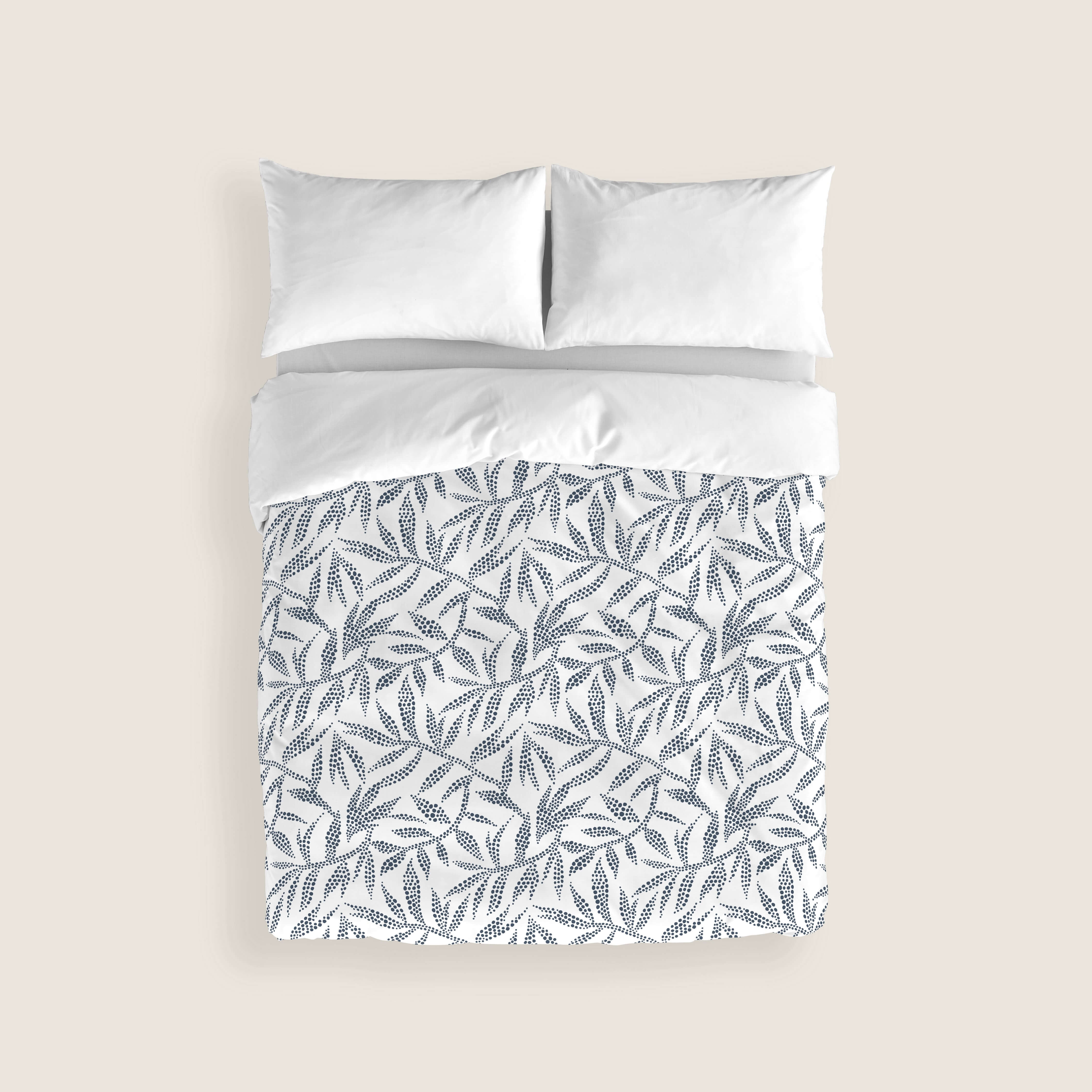 FUNDA NÓRDICA ESTAMPADA WAKIA BLUE 100% ALGODÓN