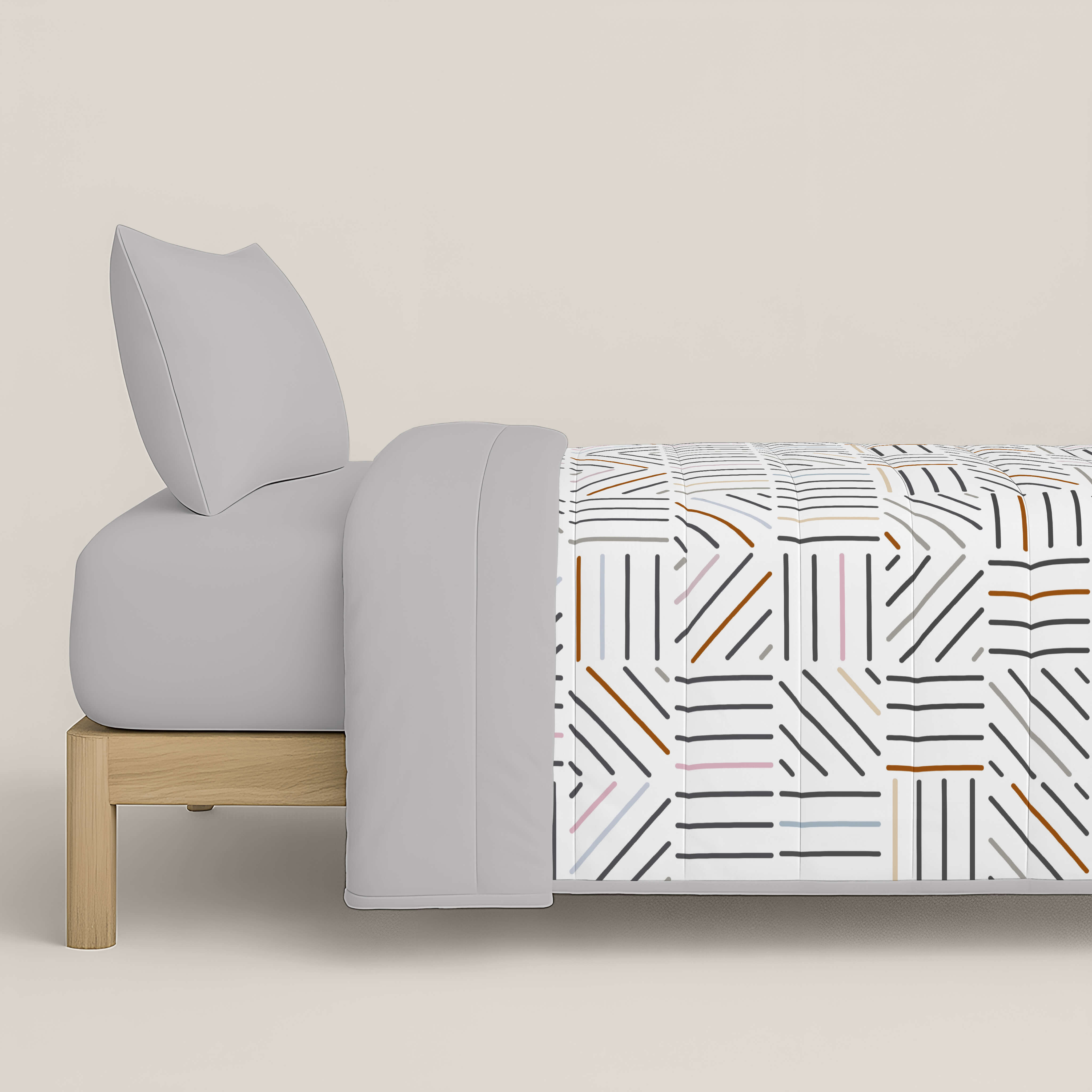 EDREDÓN NÓRDICO ESTAMPADO TRAMES