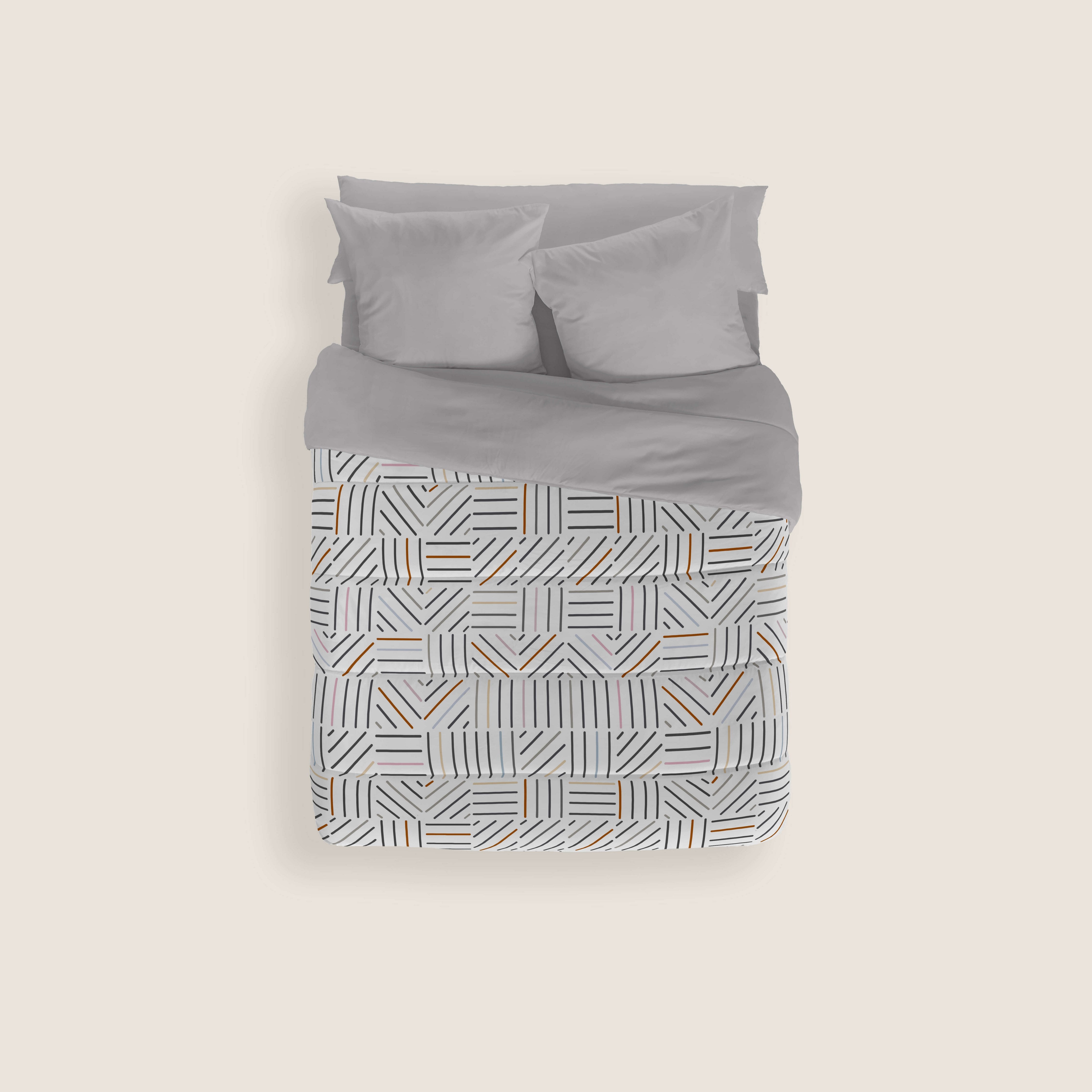 EDREDÓN NÓRDICO ESTAMPADO TRAMES