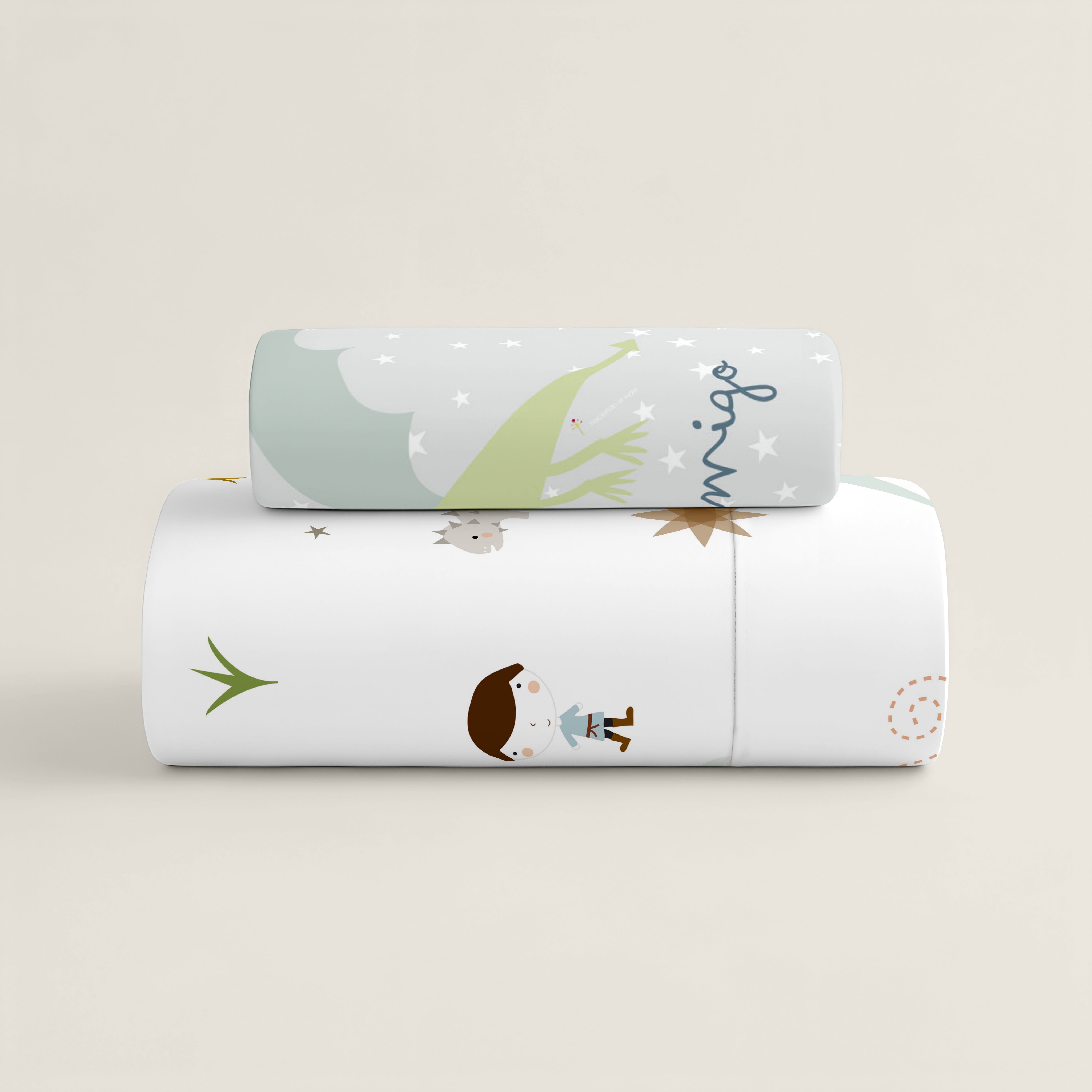 FUNDA NÓRDICA REVERSIBLE CUNA BEBÉ DINOS 100% ALGODÓN