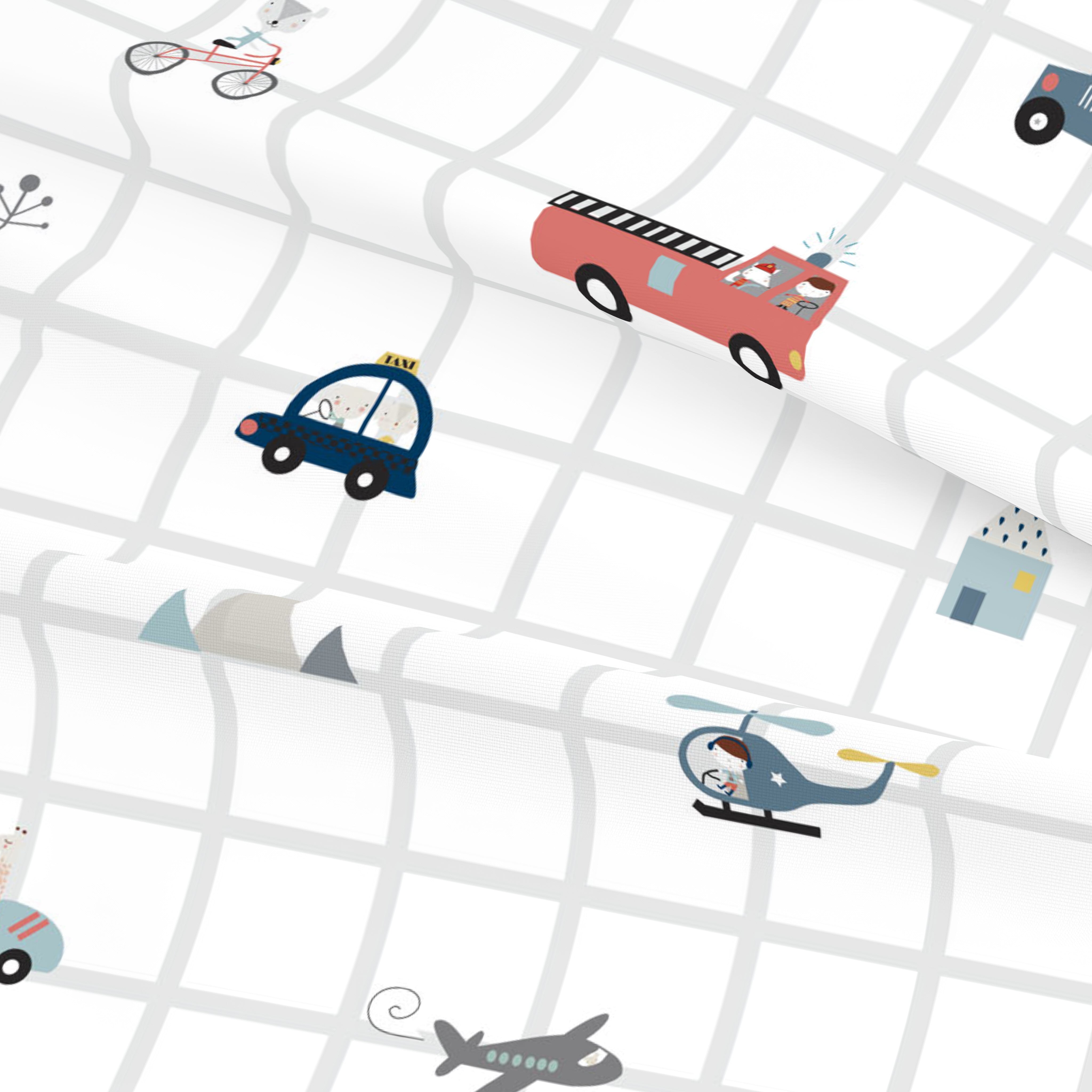 FUNDA NÓRDICA REVERSIBLE CUNA BEBÉ TRANSPORTES 100% ALGODÓN