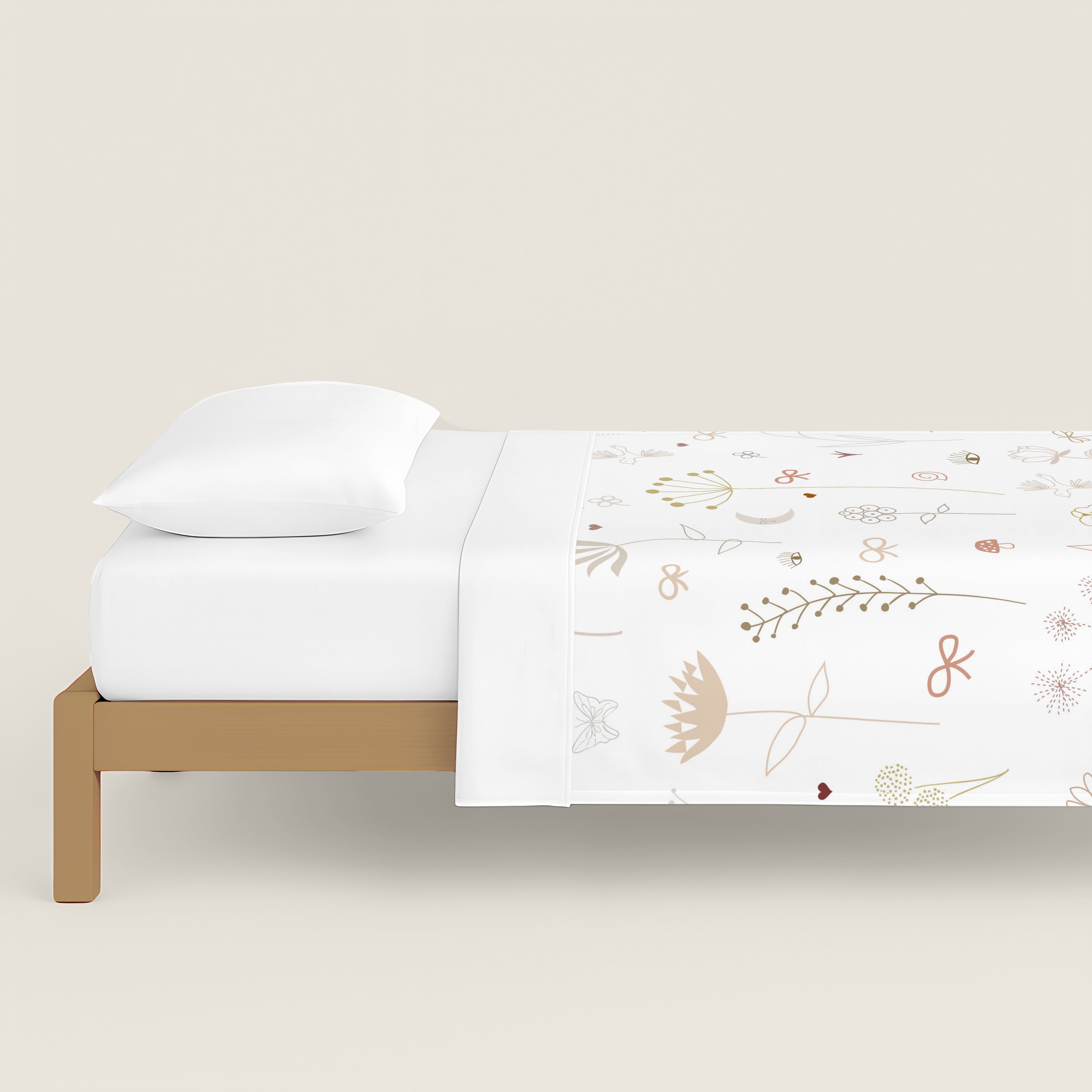 FUNDA NÓRDICA ESTAMPADA FLOWERS CHAOS 100% ALGODÓN