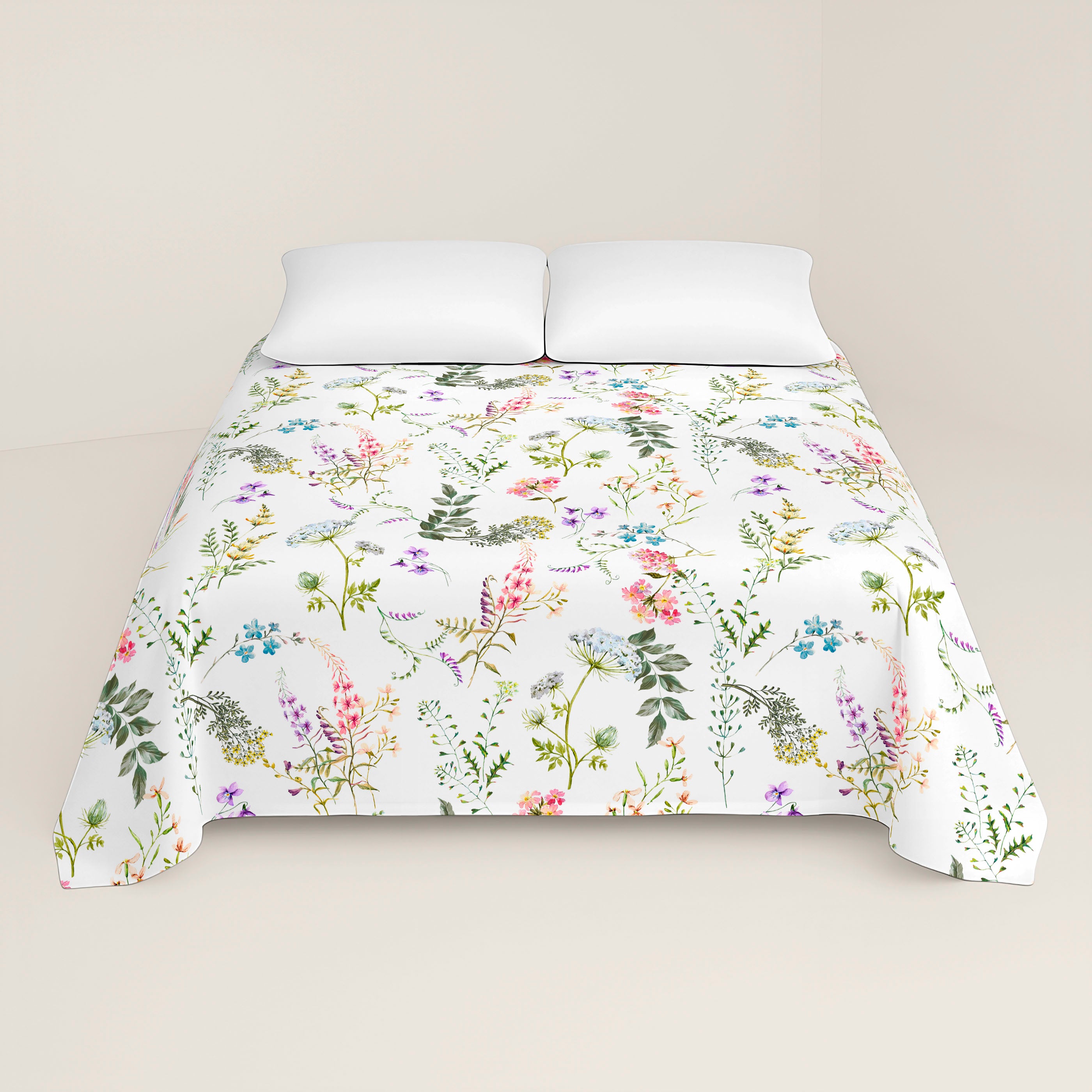 JUEGO SÁBANAS ESTAMPADAS MAEVA 100% ALGODÓN