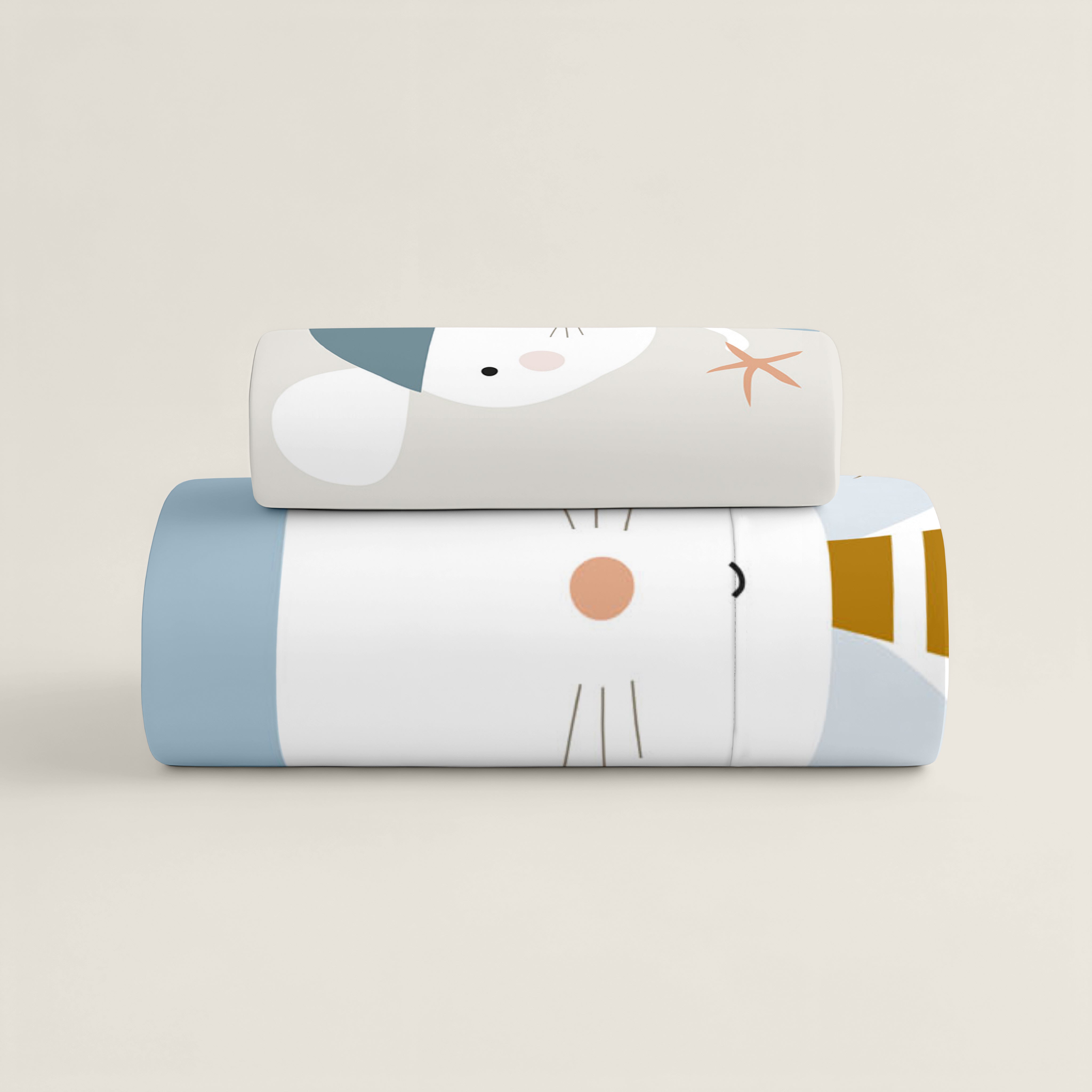 FUNDA NÓRDICA REVERSIBLE CUNA BEBÉ AVENTURA PIRATA 100% ALGODÓN