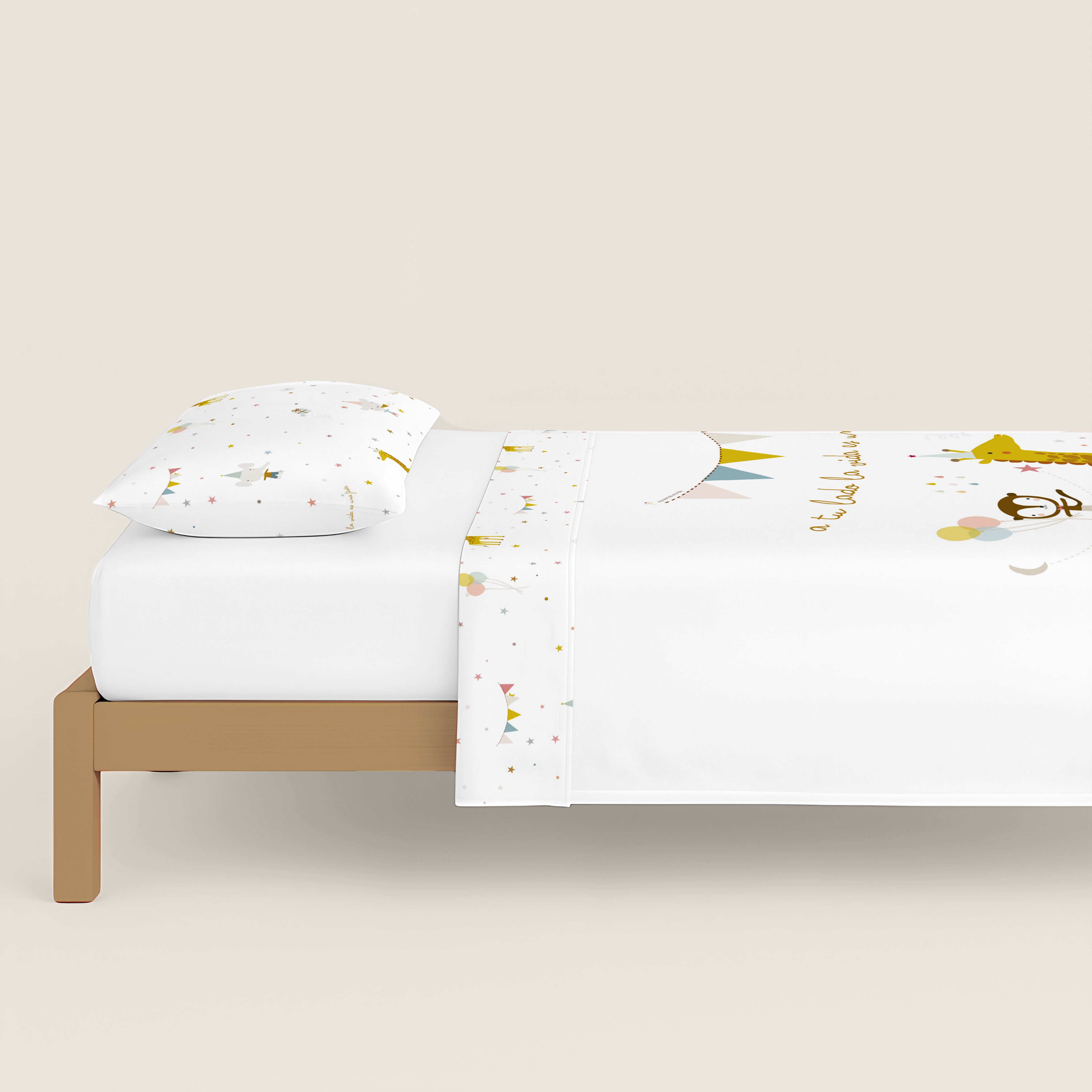 COPRIPIUMINO REVERSIBILE STAMPATO PER BAMBINI FIESTA 100% COTONE