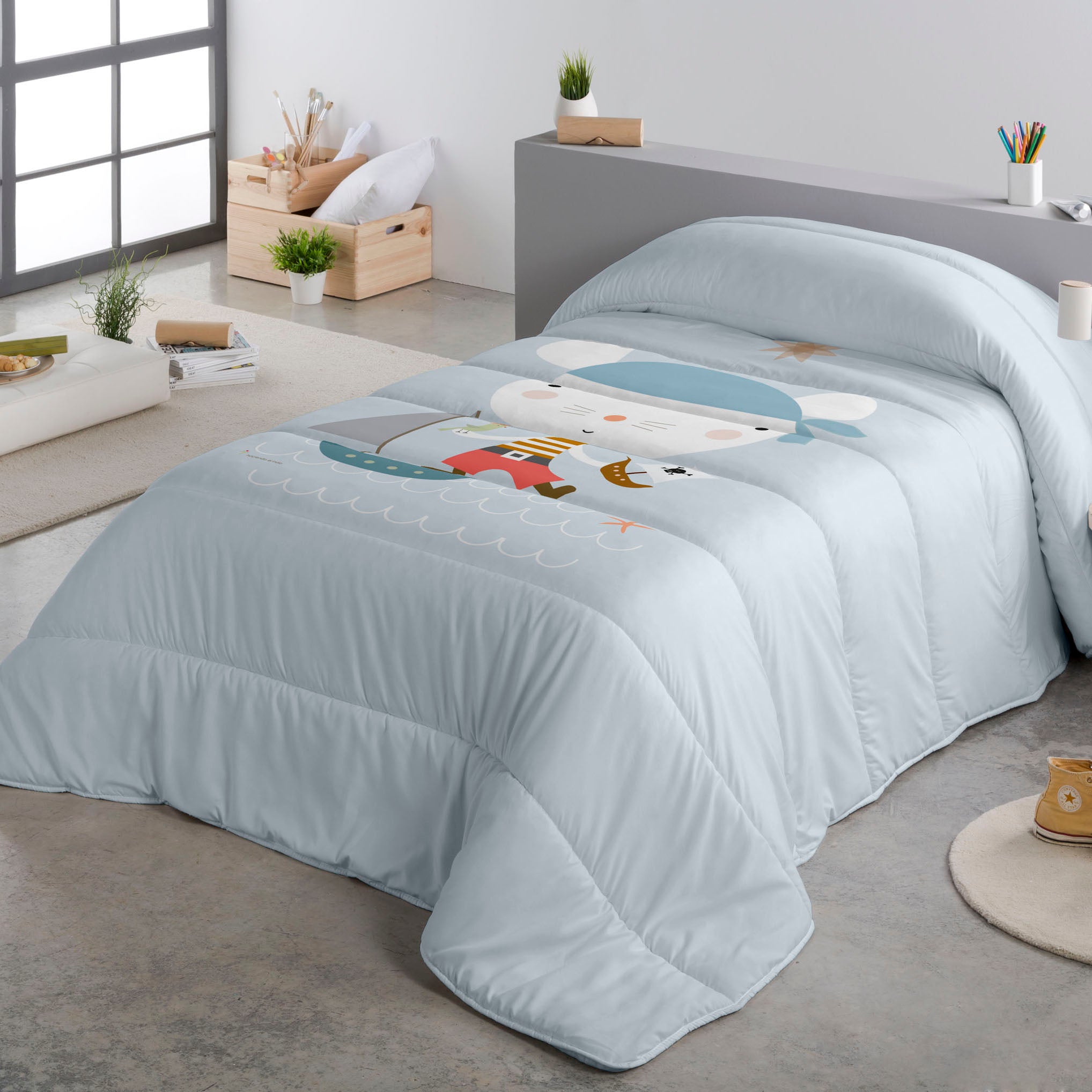 EDREDÓN NÓRDICO ESTAMPADO INFANTIL AVENTURA PIRATA