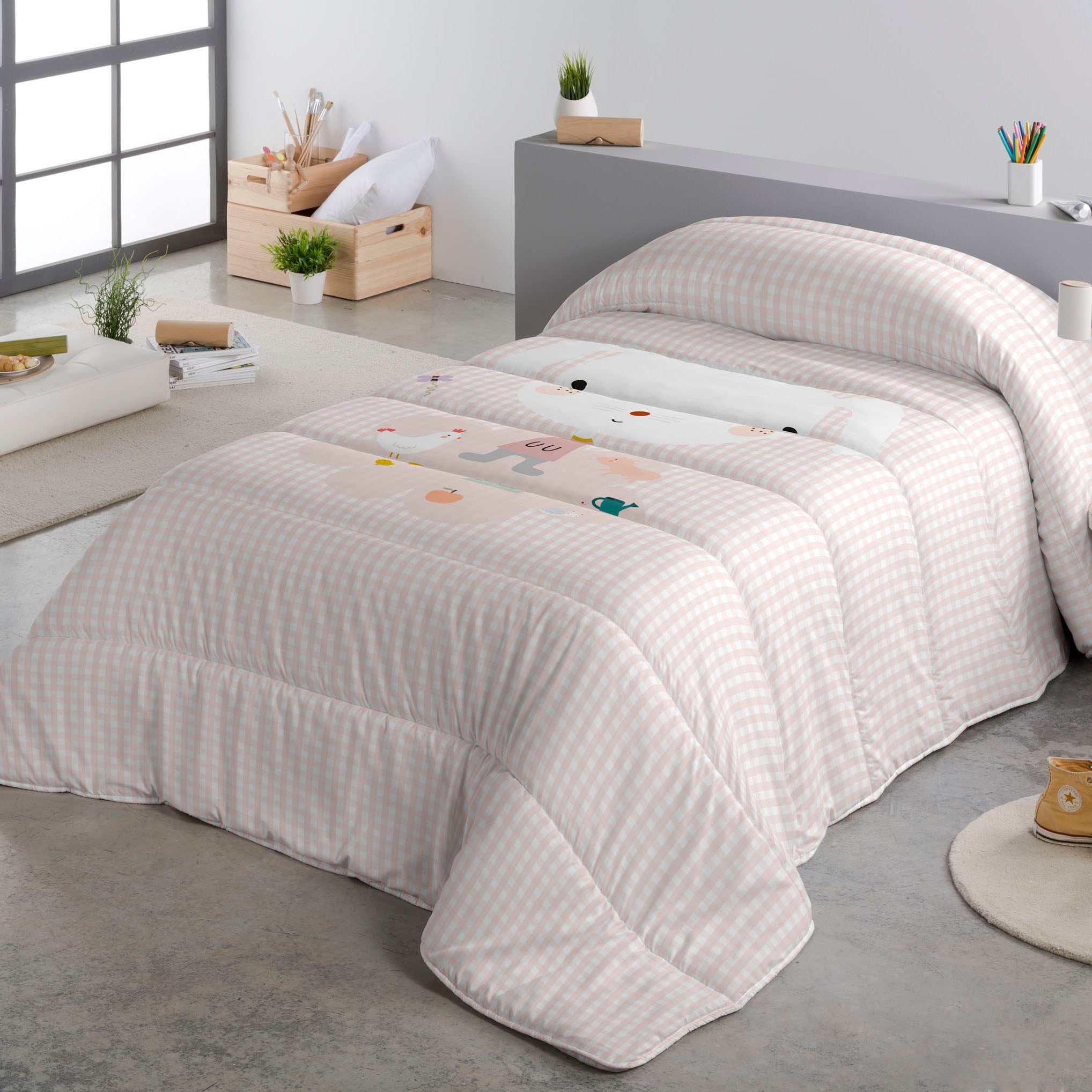 EDREDÓN NÓRDICO ESTAMPADO INFANTIL GRANJA