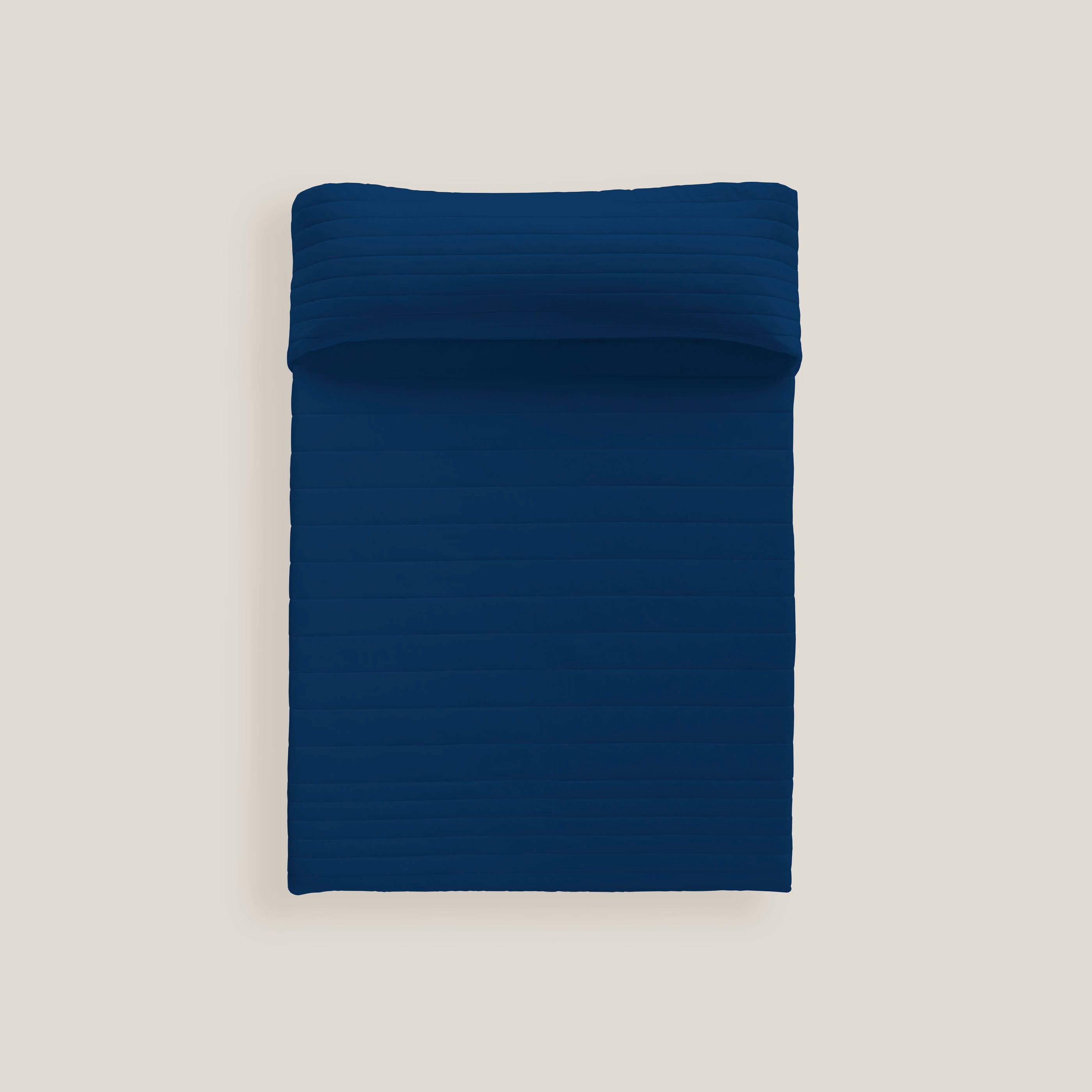 COLCHA BOUTI BICOLOR AZUL 1/L198 PIEDRA