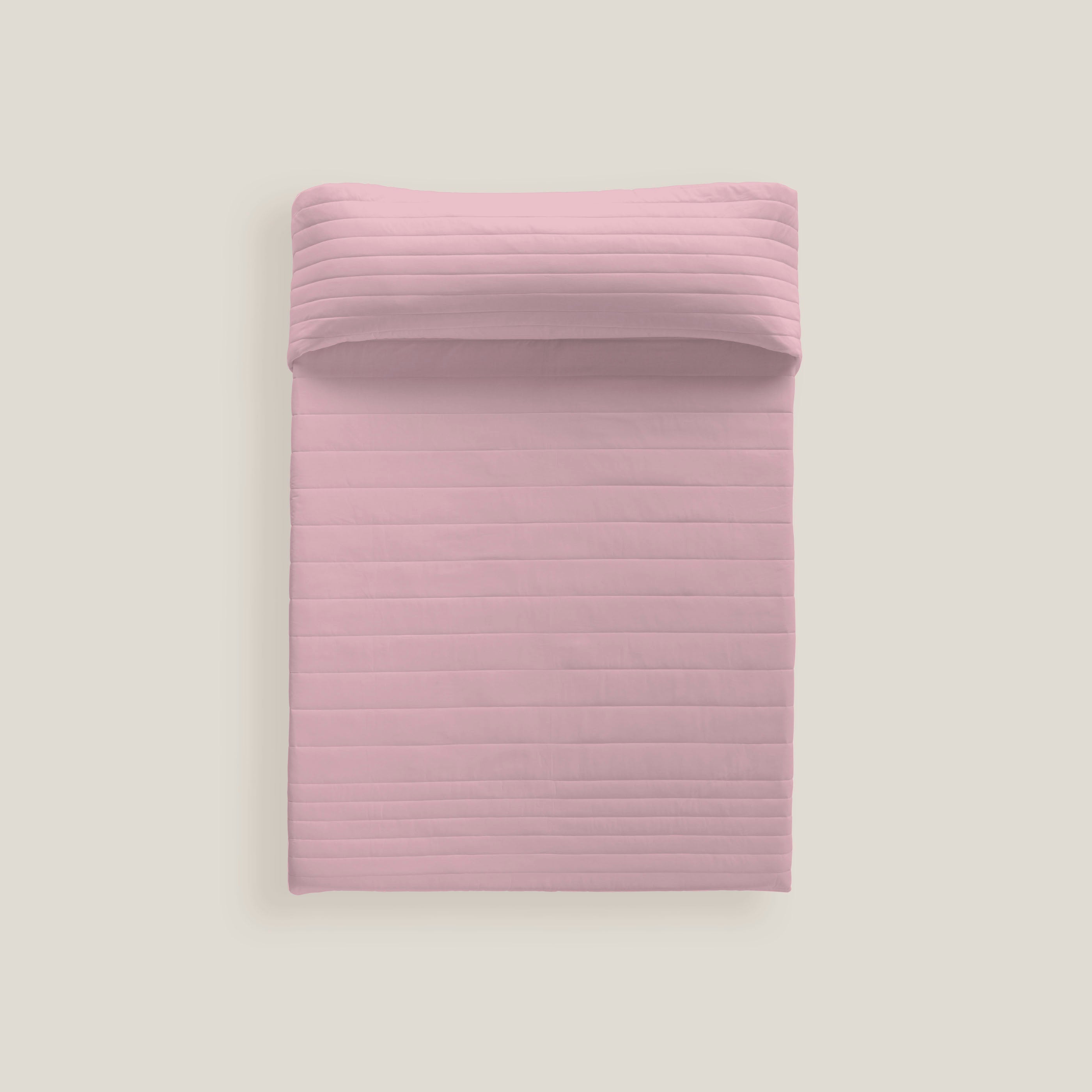 COLCHA BOUTI BICOLOR ROSA VIEJO/GRIS L.807