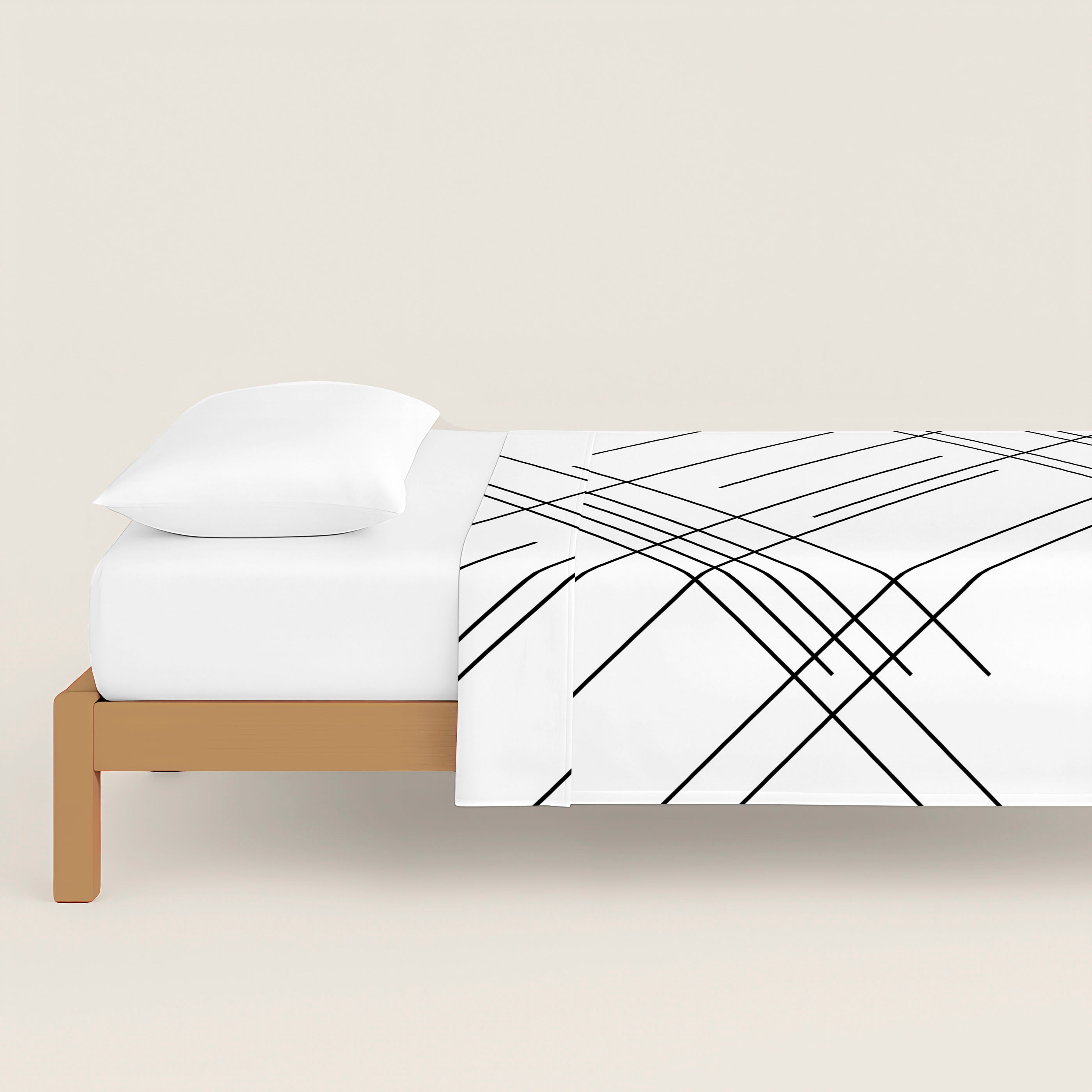 JUEGO SÁBANAS ESTAMPADAS LINE 100% ALGODÓN