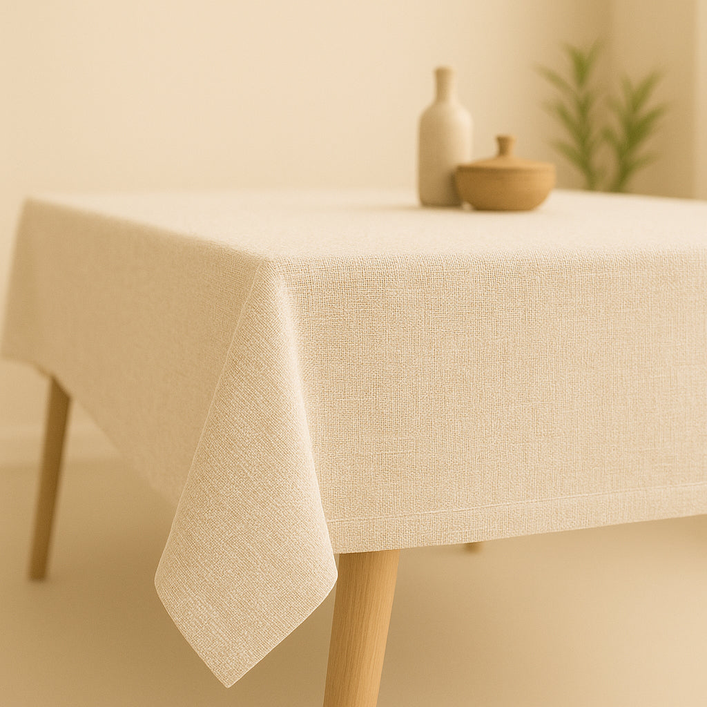 MANTEL ESTAMPADO ANTIMANCHAS BRUENI BEIGE