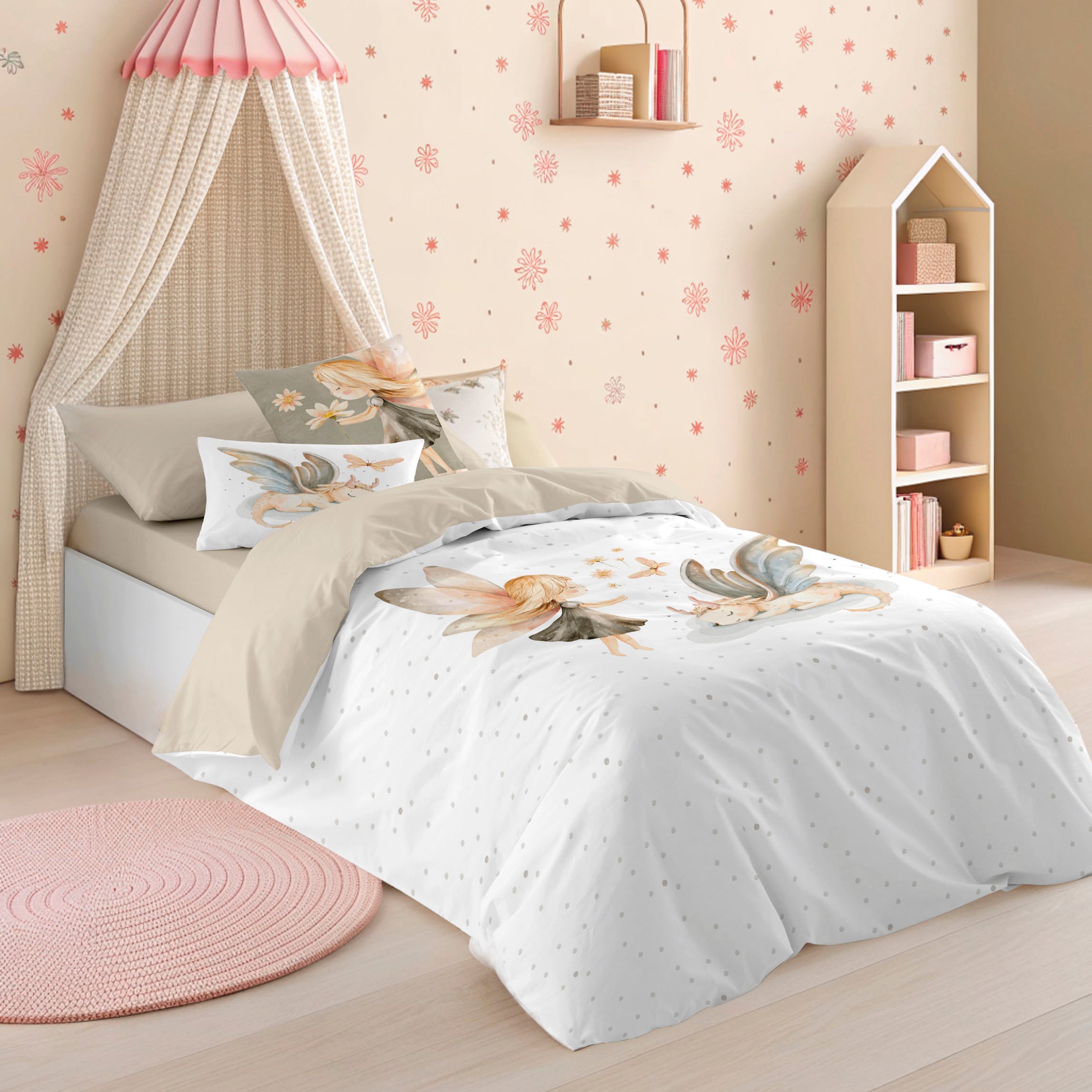 FUNDA NÓRDICA ESTAMPADA INFANTIL ELIA 100% ALGODÓN