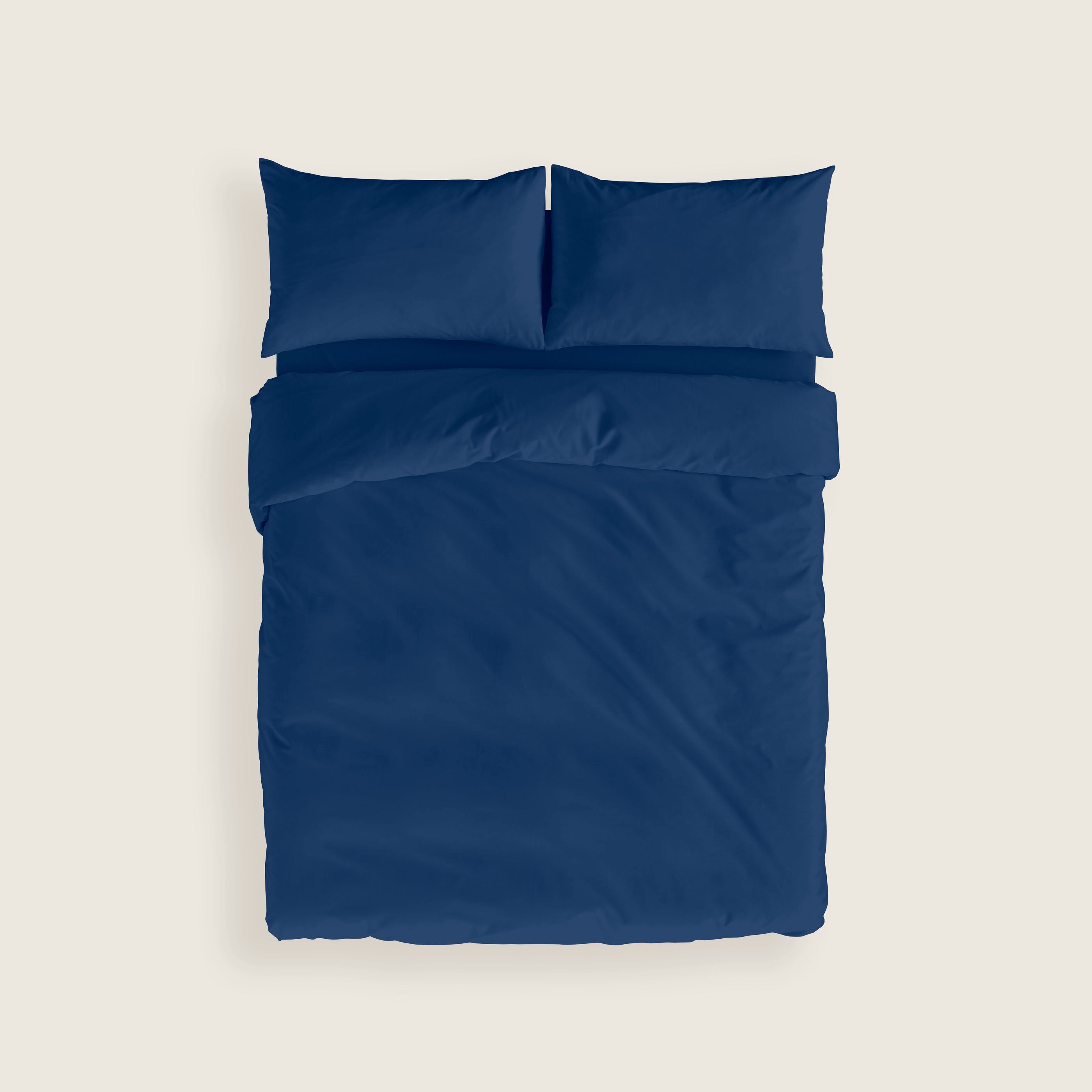 FUNDA NÓRDICA LISA AZUL 100% ALGODÓN