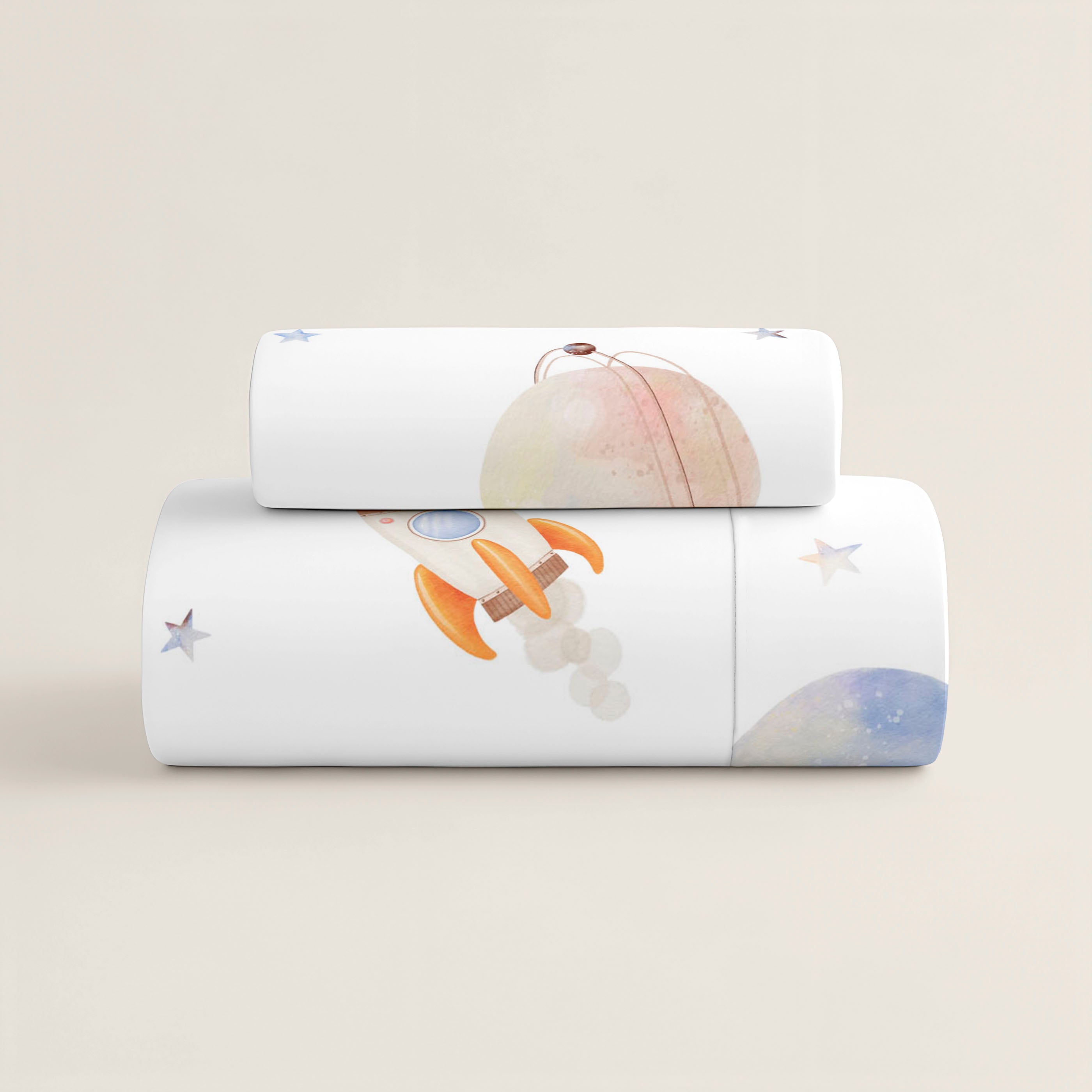 FUNDA NÓRDICA REVERSIBLE ESTAMPADA INFANTIL ASTRO 100% ALGODÓN