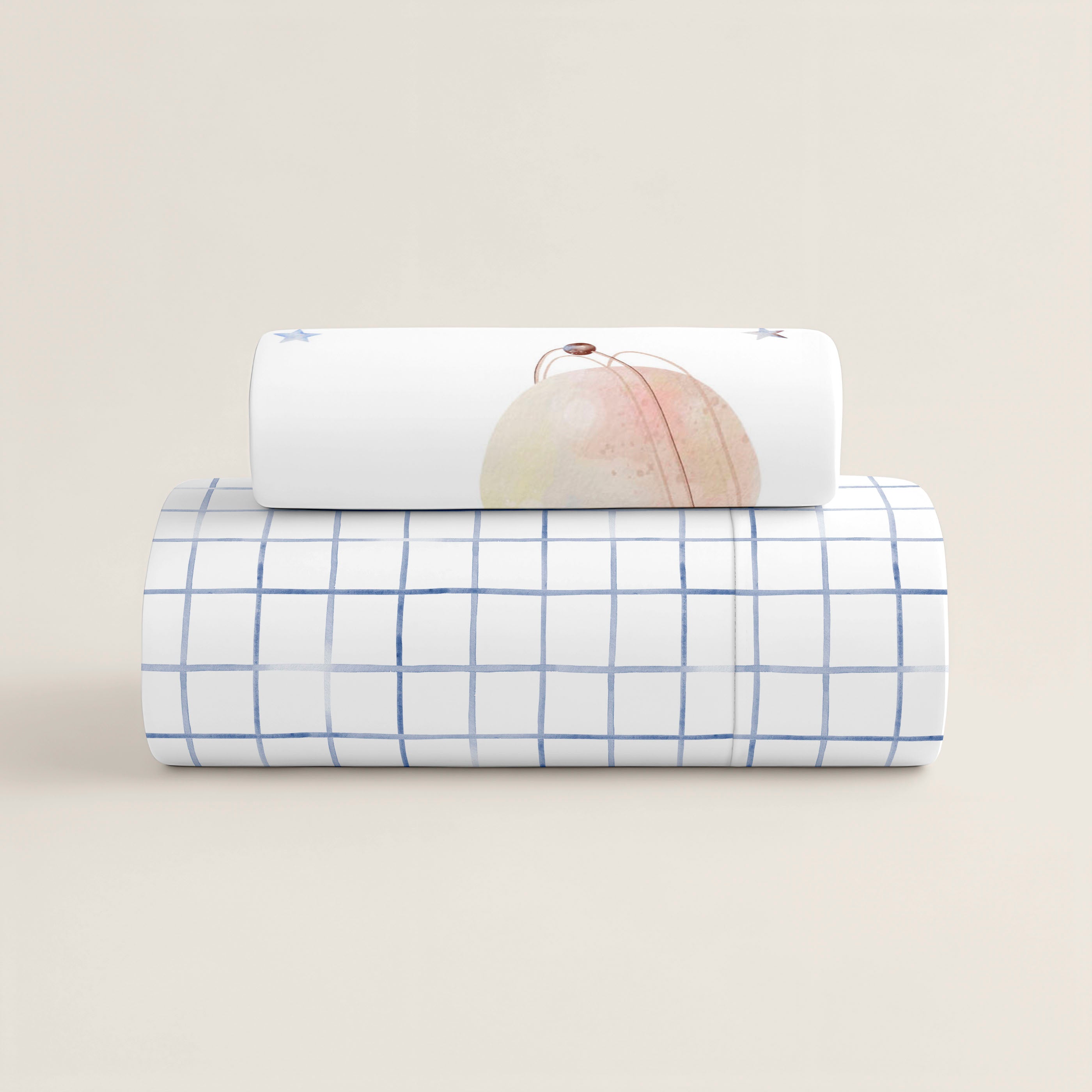 FUNDA NÓRDICA REVERSIBLE ESTAMPADA INFANTIL ASTRO 100% ALGODÓN