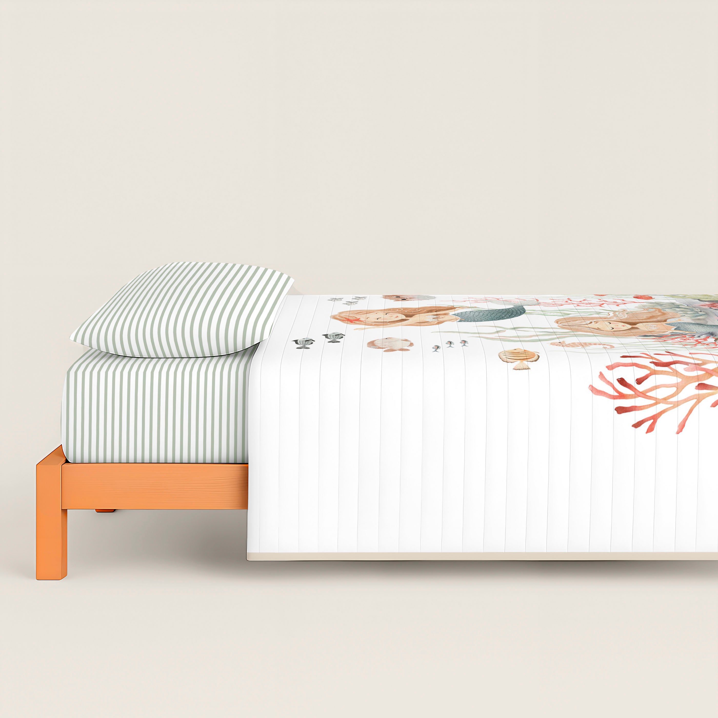 COLCHA BOUTI REVERSIBLE ESTAMPADA INFANTIL ATHINA 100% ALGODÓN