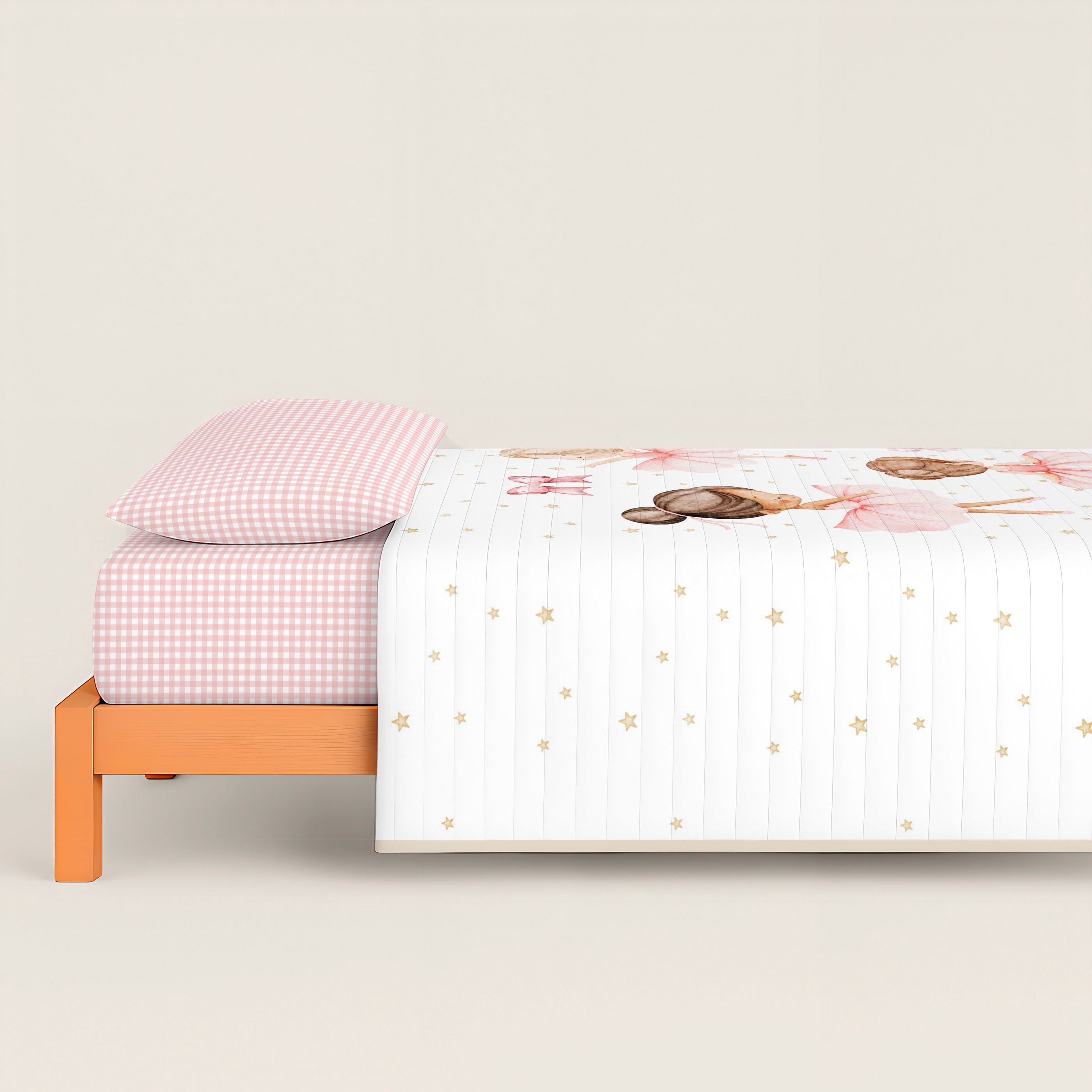 TRAPUNTA BOUTIS REVERSIBILE STAMPATA BAMBINA BALLET 100% COTONE