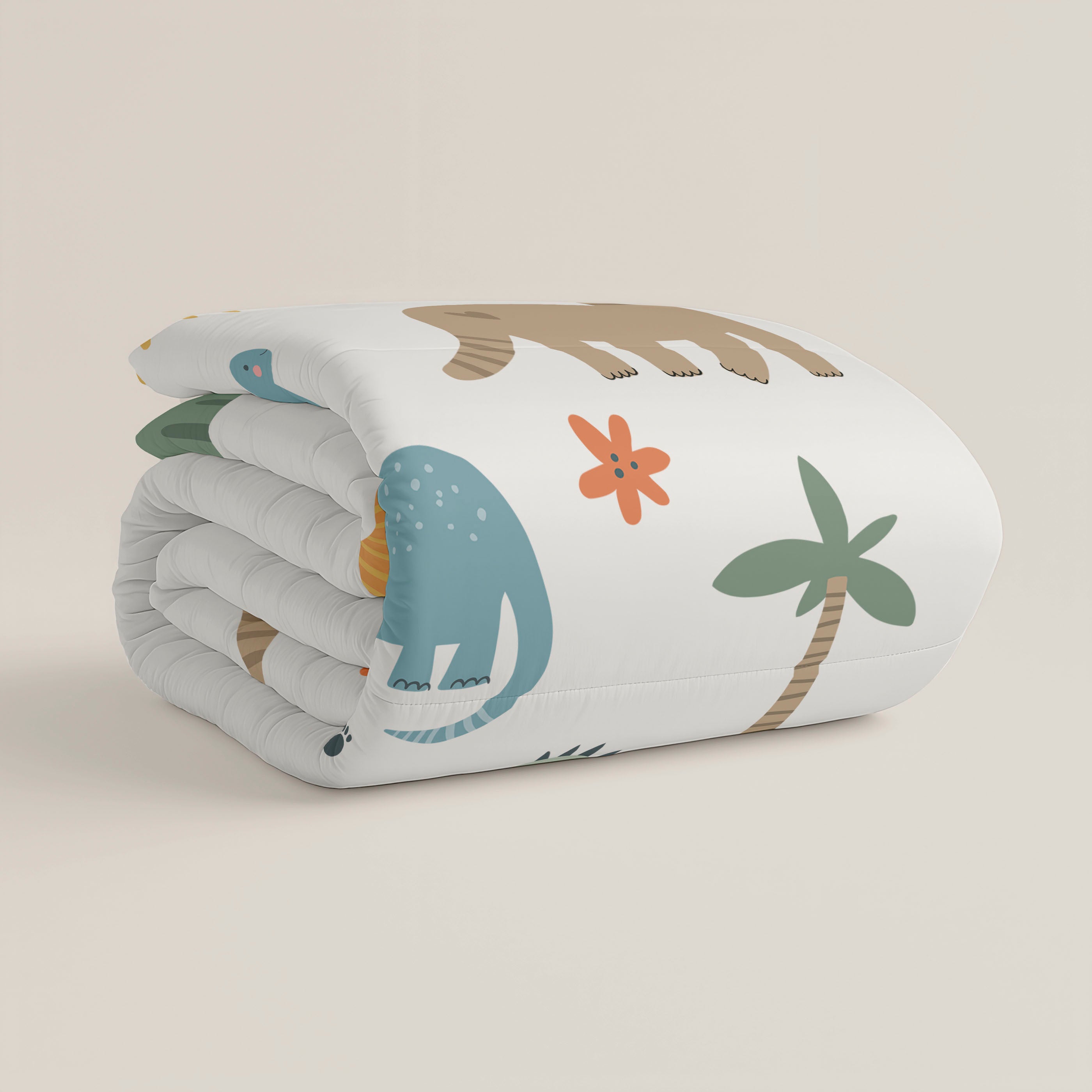 EDREDÓN NÓRDICO REVERSIBLE ESTAMPADO INFANTIL DINOLAND