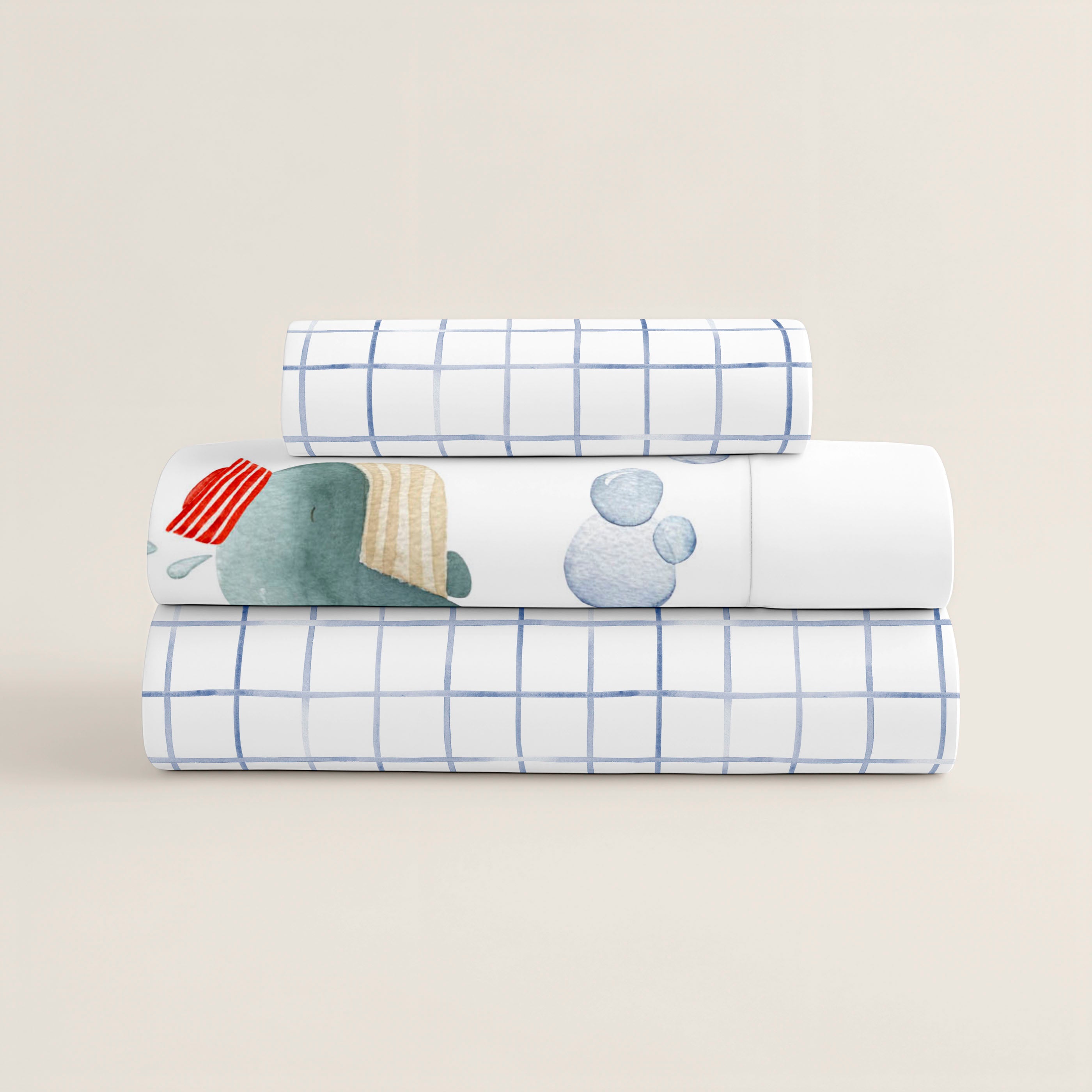 COMPLETO LENZUOLA STAMPATE BAMBINO SUBMARINE 100% COTONE