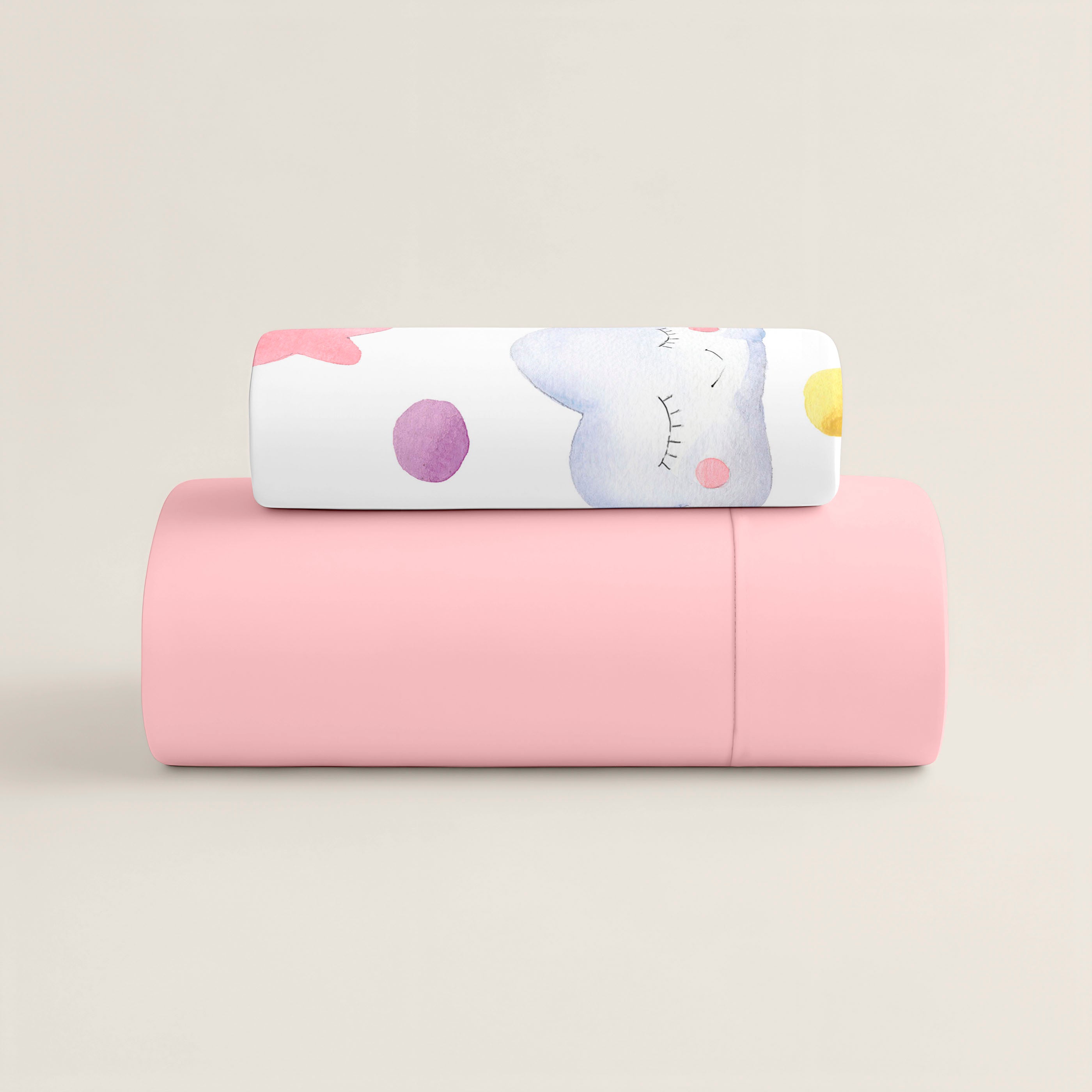 COPRIPIUMINO STAMPATO PER BAMBINI CONFETTI 100% COTONE