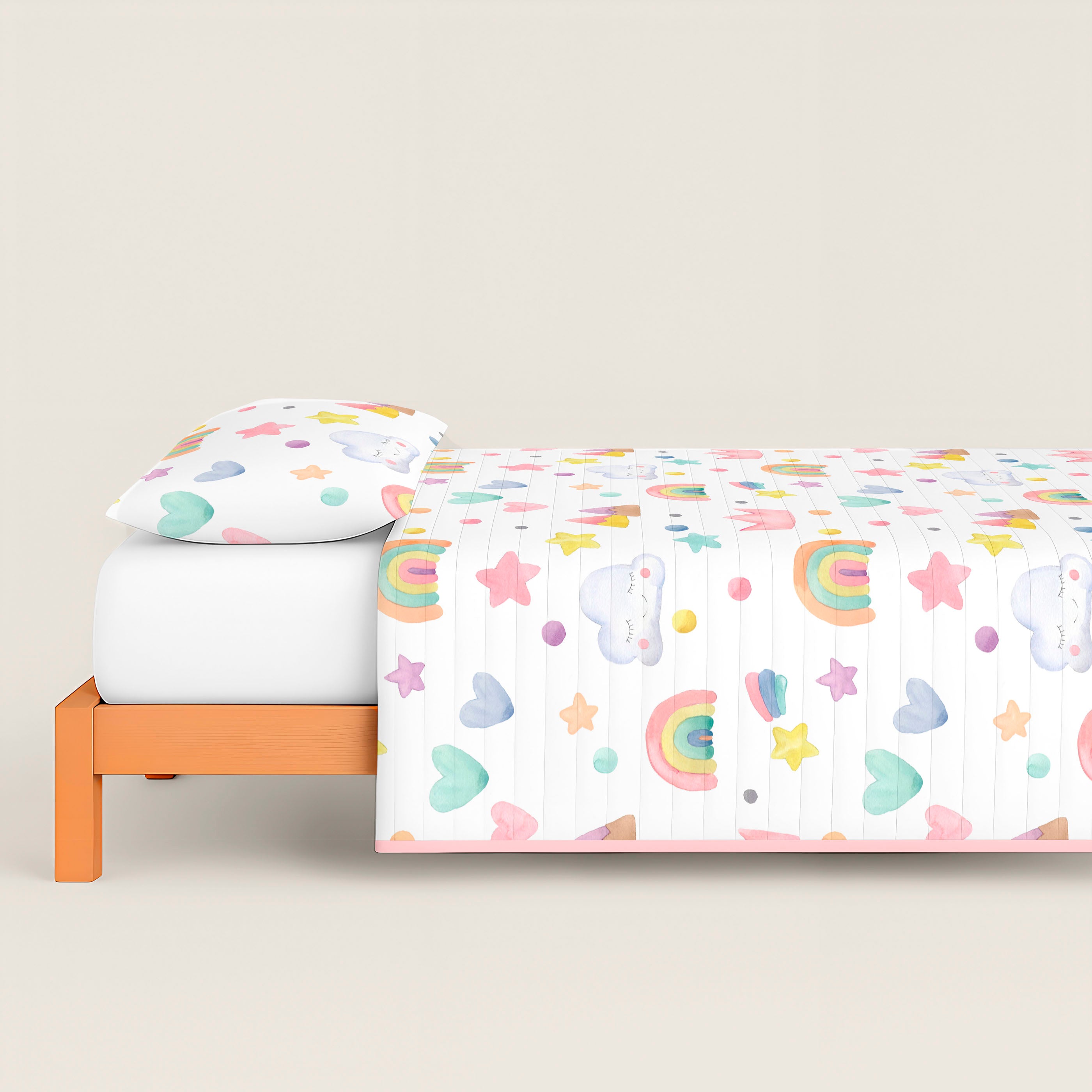 COLCHA BOUTI ESTAMPADA INFANTIL CONFETTI 100% ALGODÓN