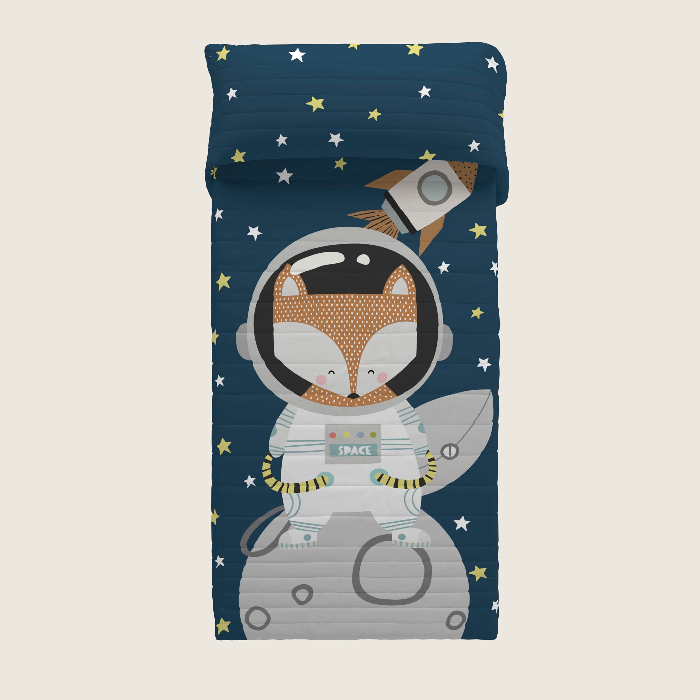 COLCHA BOUTI ESTAMPADA INFANTIL NEIL 100% ALGODÓN