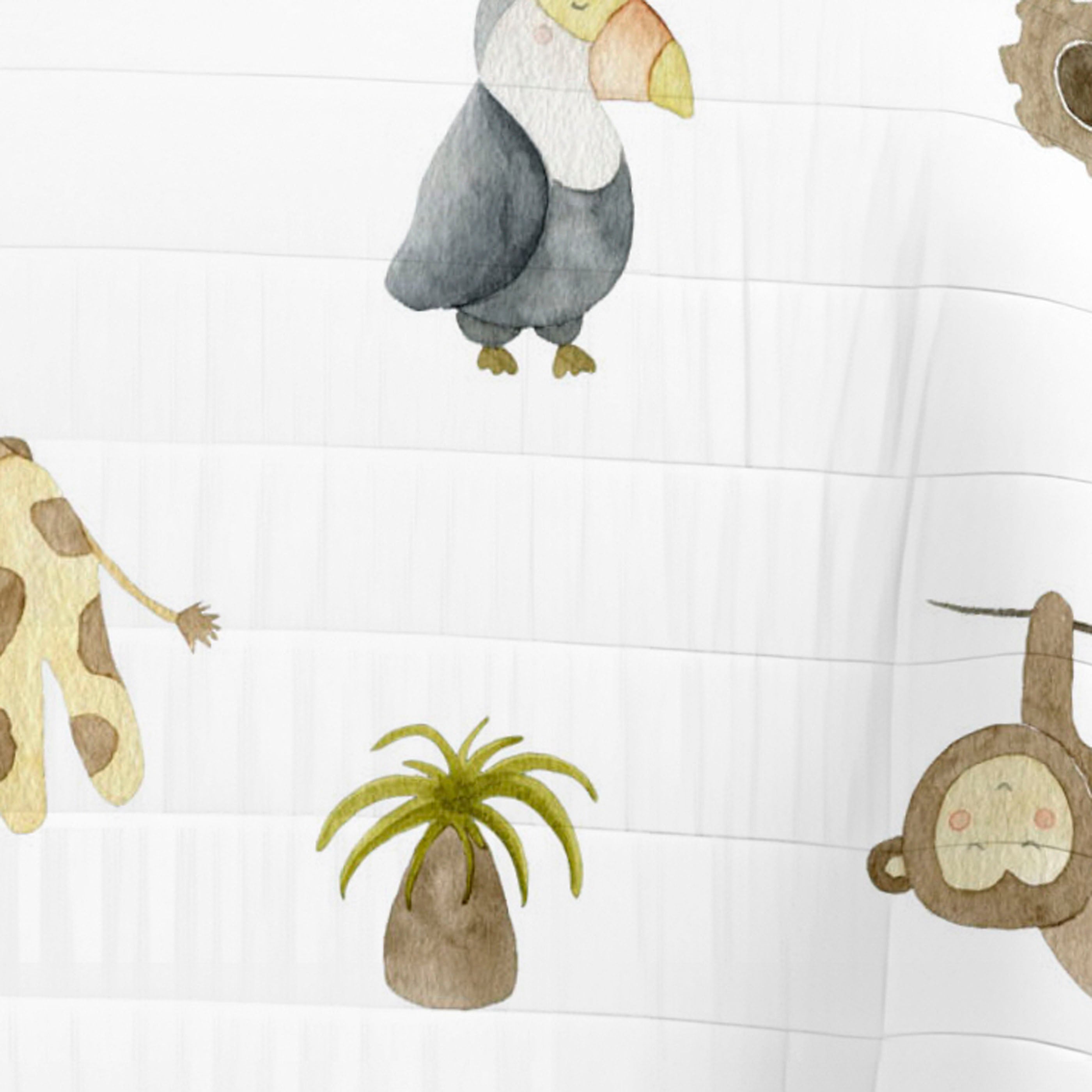 COLCHA BOUTI ESTAMPADA INFANTIL SERENGETI 100% ALGODÓN