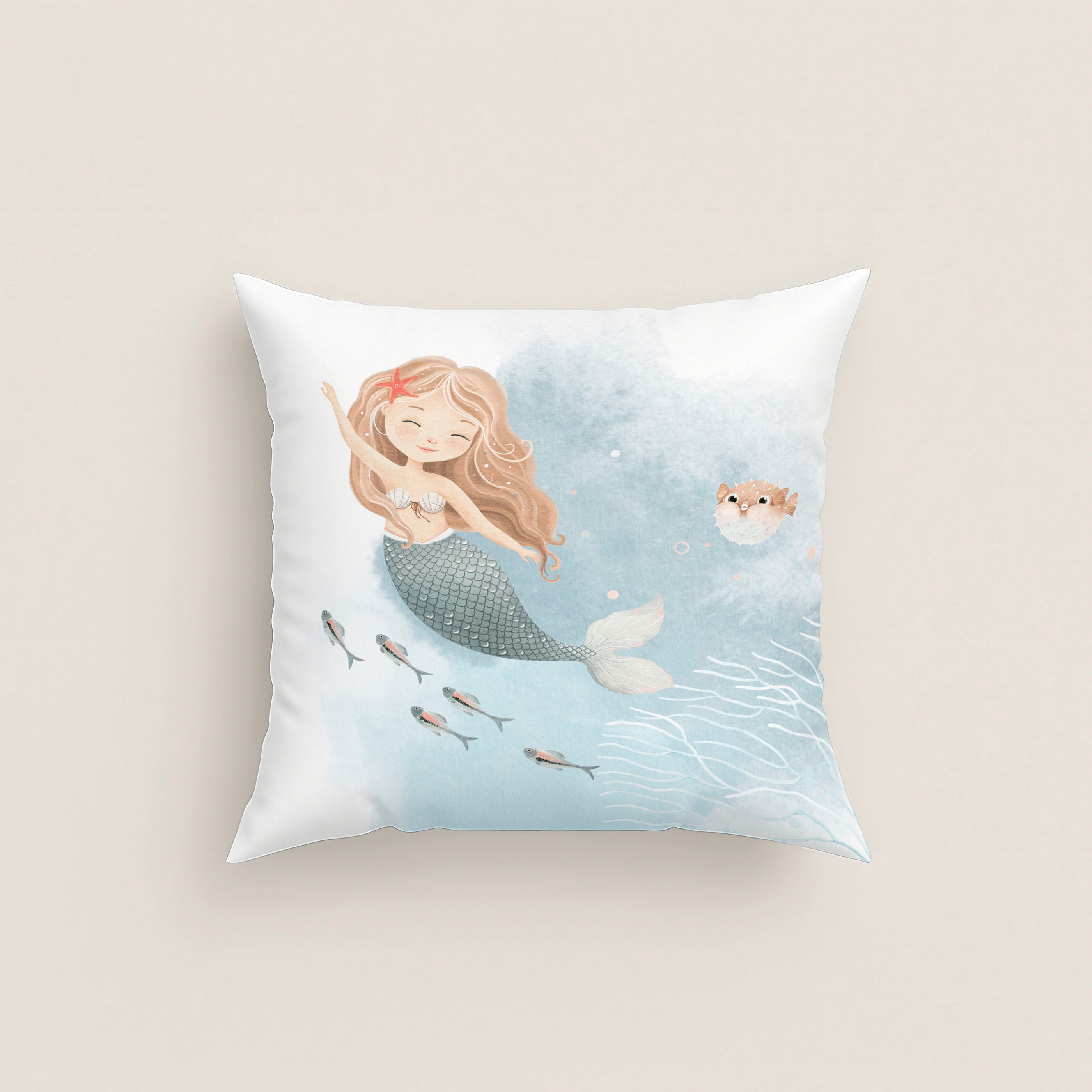 FUNDA DE COJÍN INFANTIL ESTAMPADO ATHINA 100% ALGODÓN