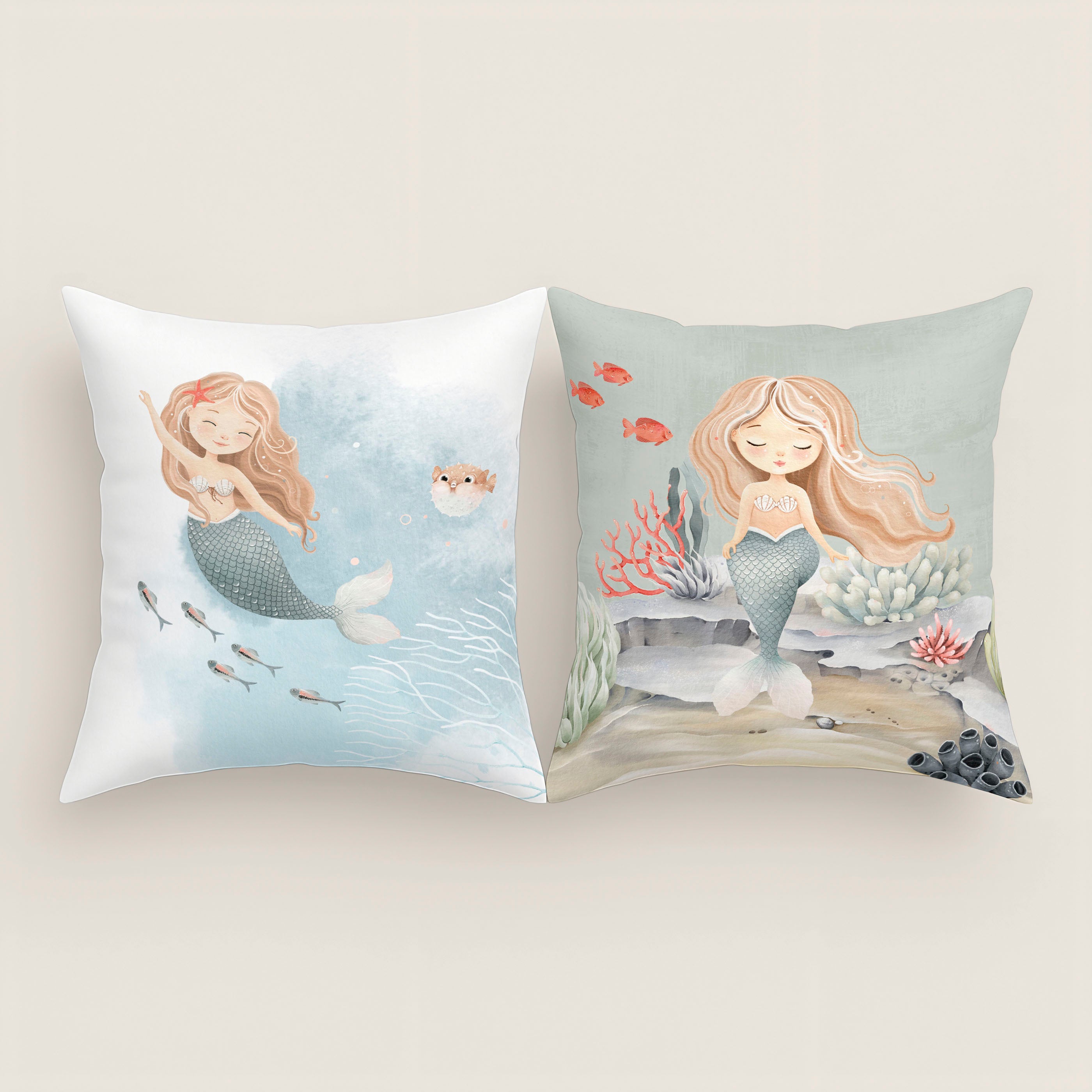 FUNDA DE COJÍN INFANTIL ESTAMPADO ATHINA 100% ALGODÓN