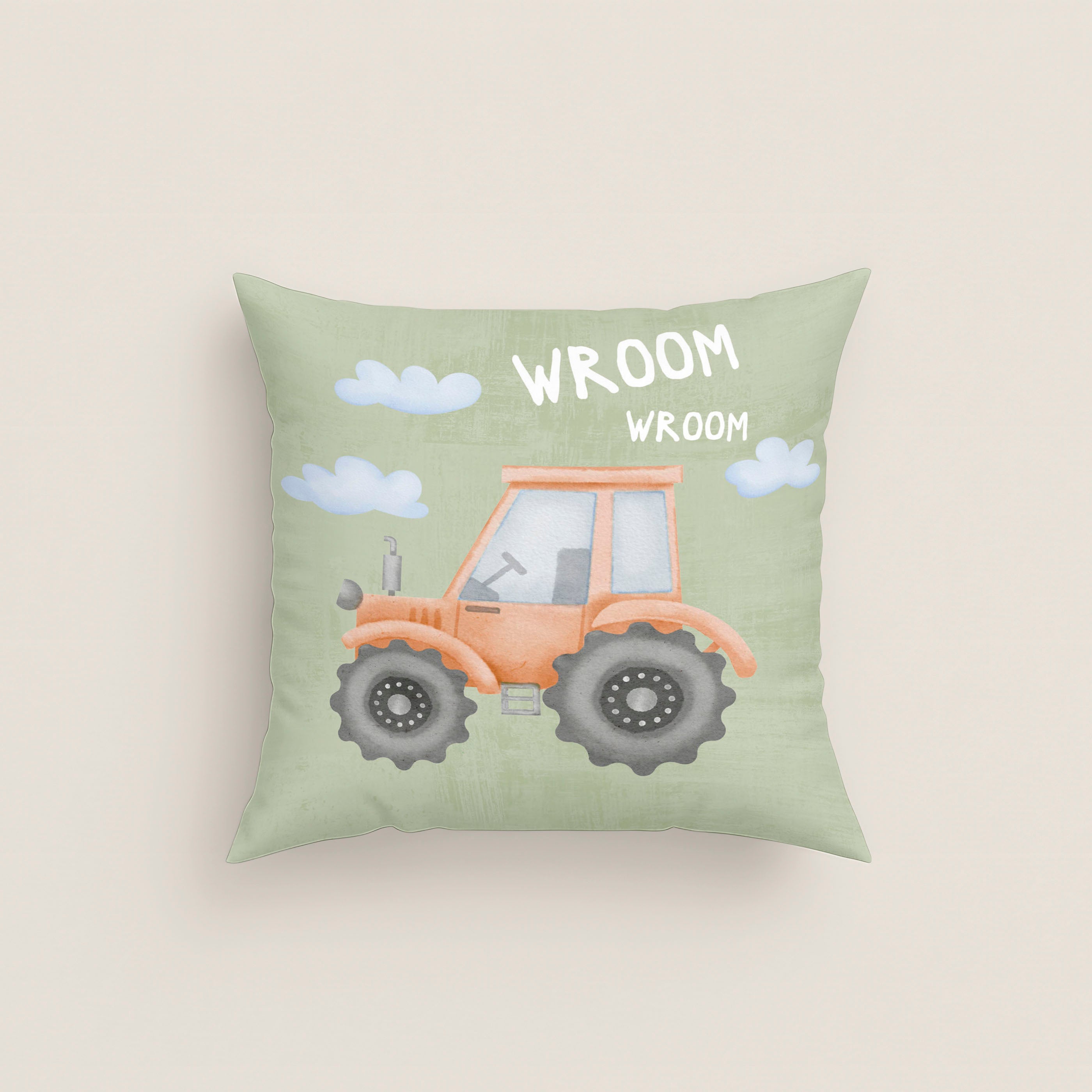FODERA PER CUSCINO PER BAMBINI STAMPA ROAD 100% COTONE