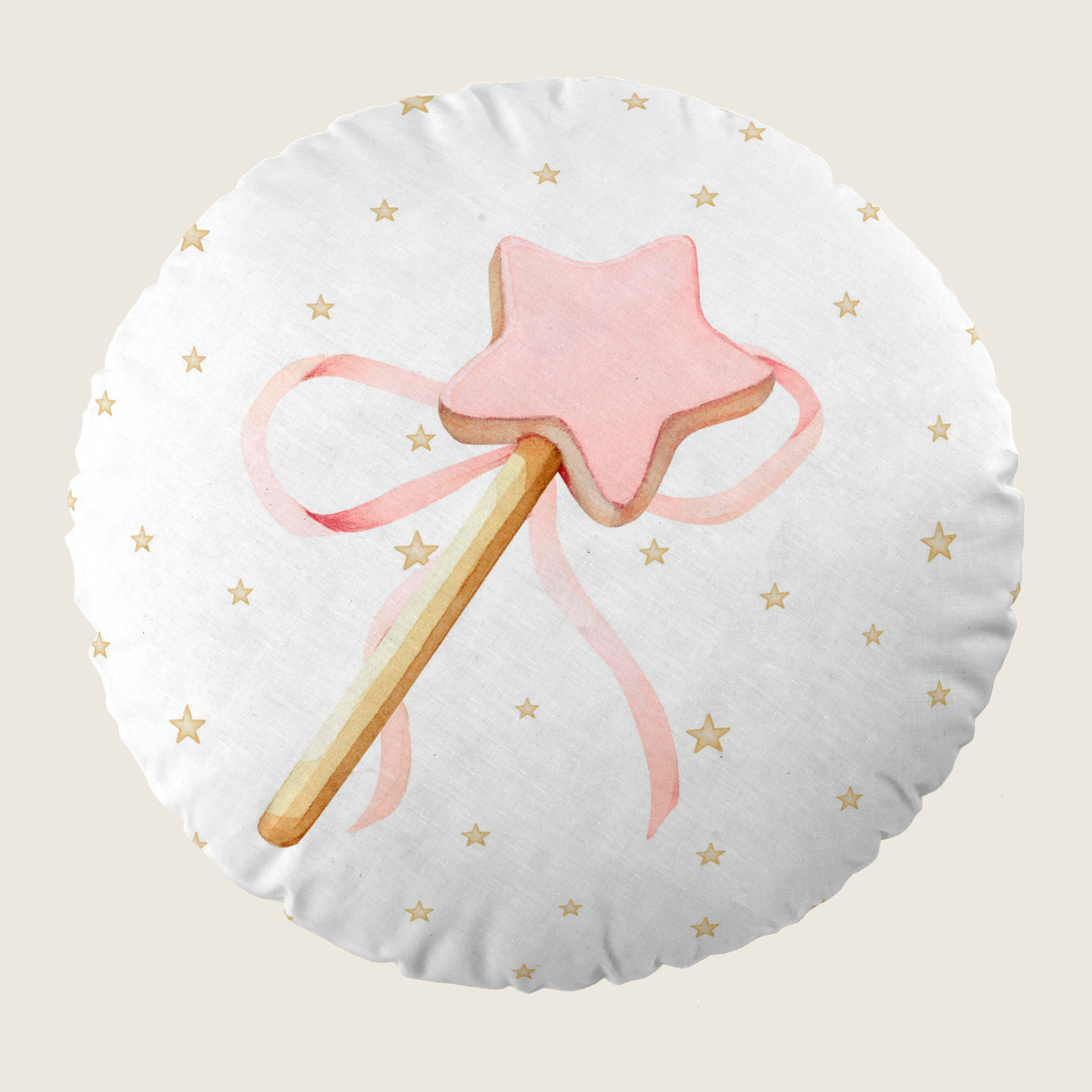 COJÍN REDONDO INFANTIL ESTAMPADO BALLET