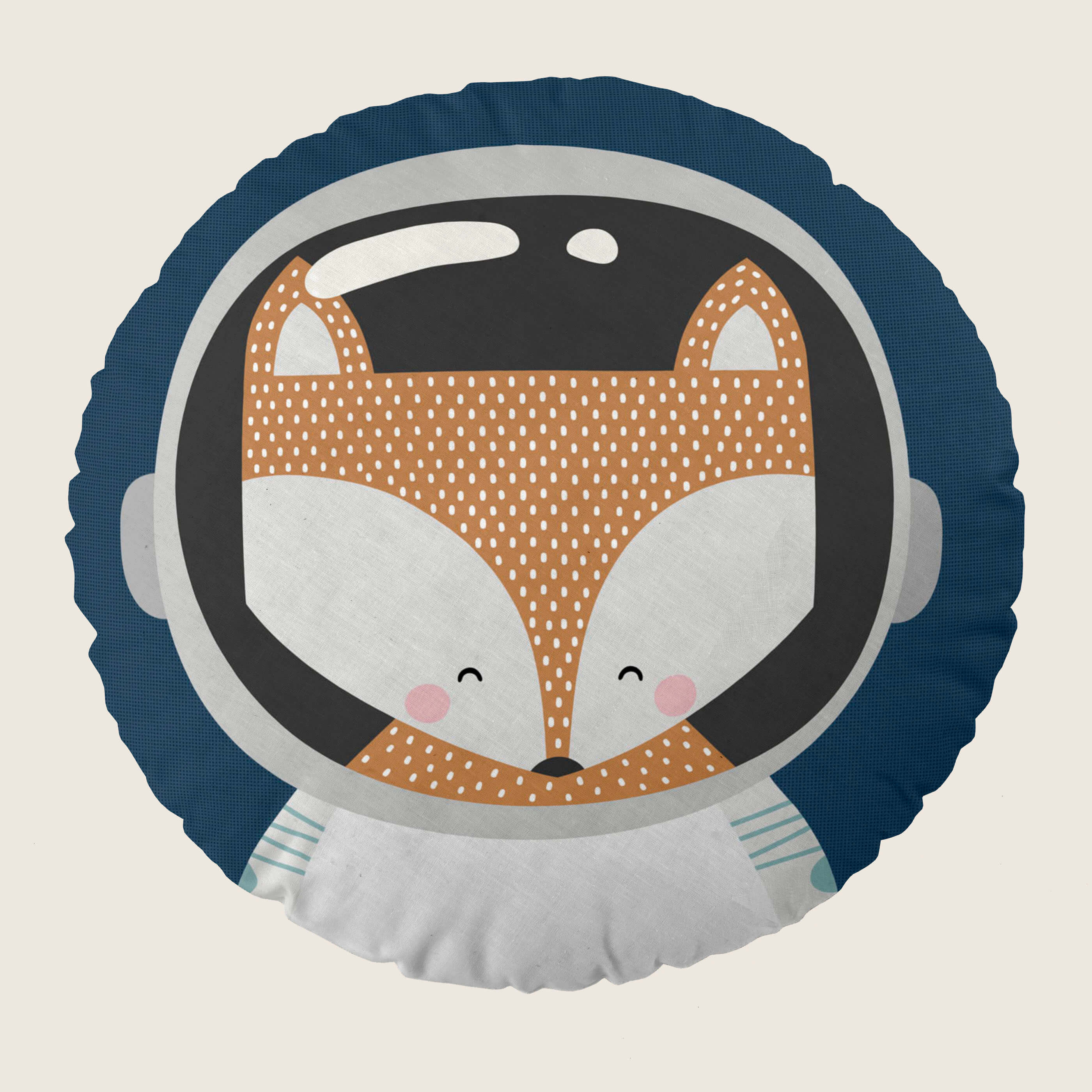 COJÍN REDONDO INFANTIL ESTAMPADO NEIL