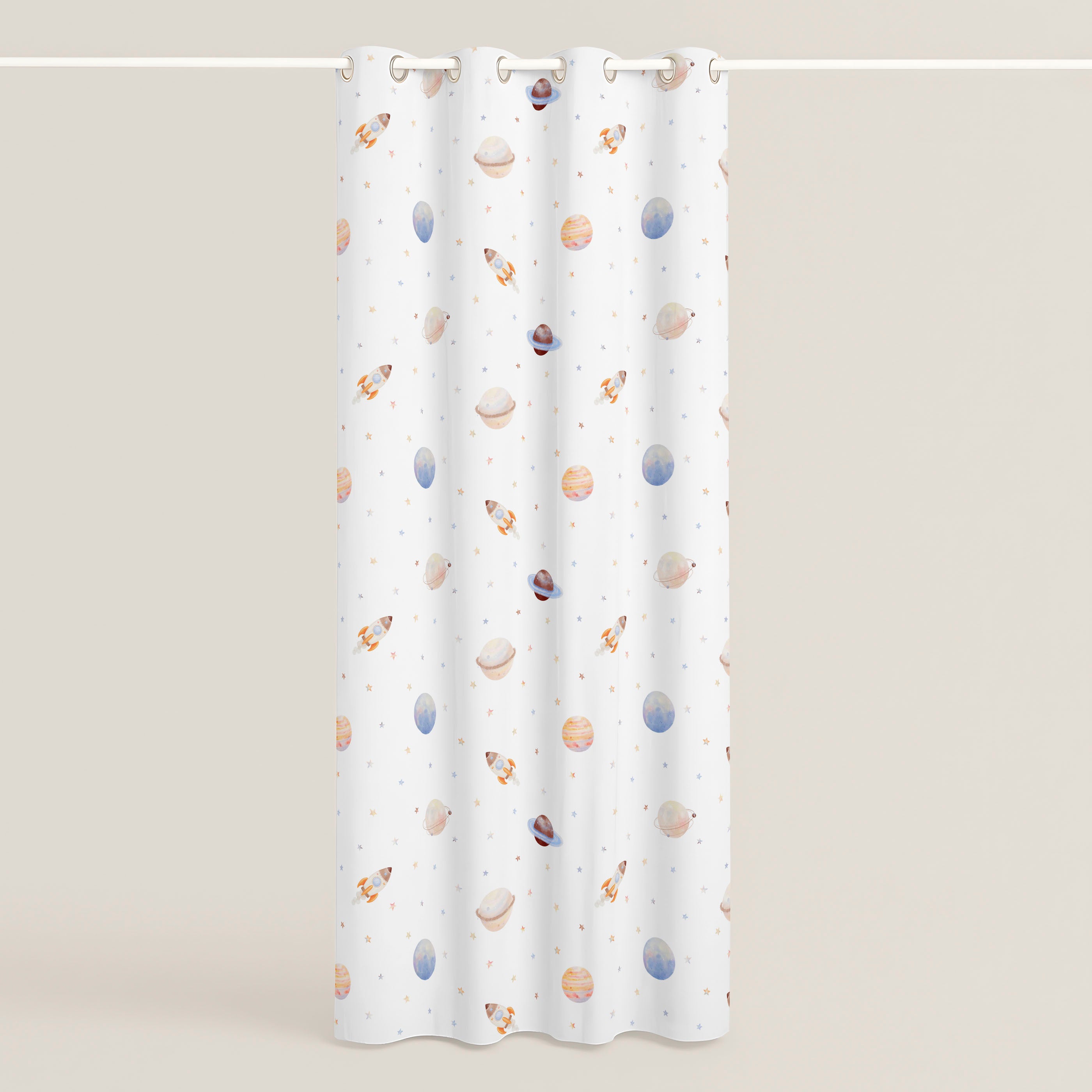 CORTINA INFANTIL ASTRO 100% ALGODÓN