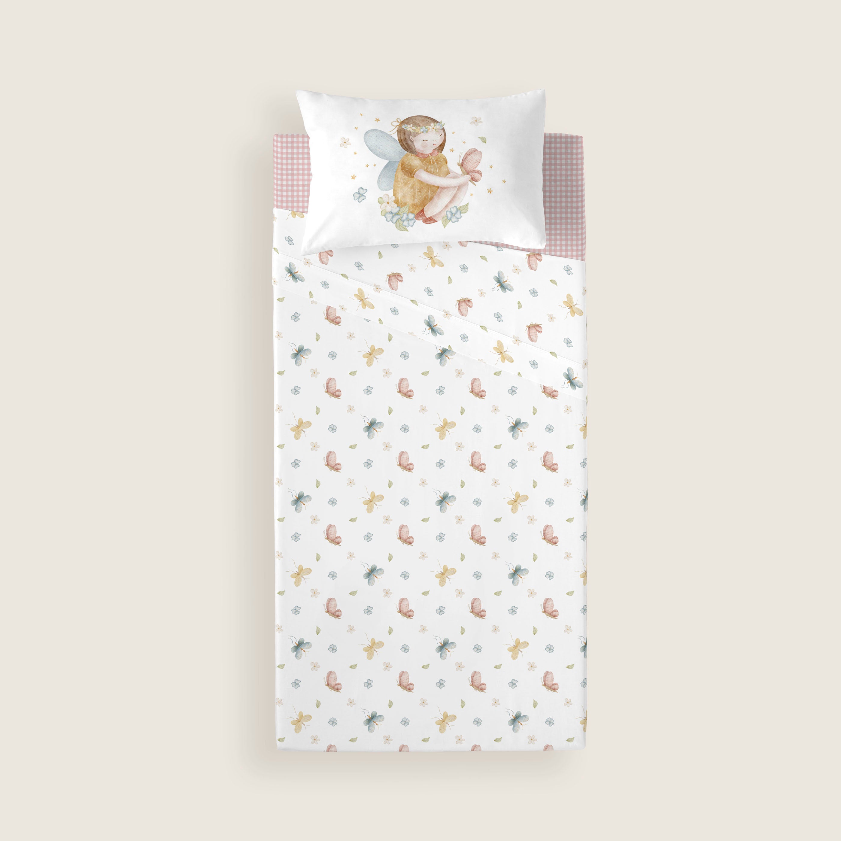 JUEGO DE SÁBANAS CUNA BEBÉ LORIAN 100% ALGODÓN